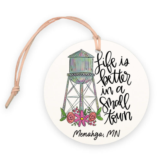 4" Round Ornament-Small Town Menahga Minnesota -0