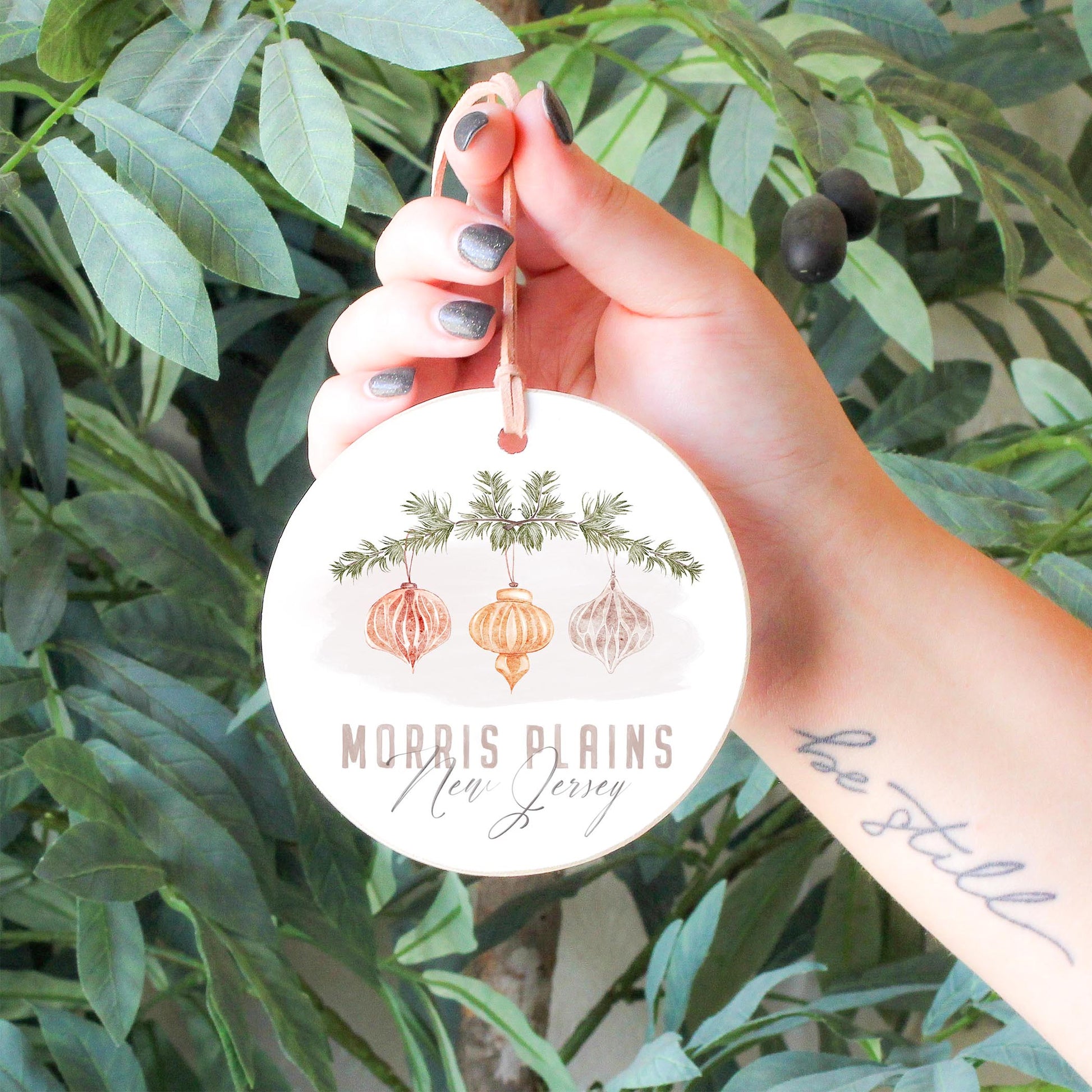 4" Round Ornament-Ornaments Morris Plains New Jersey -4