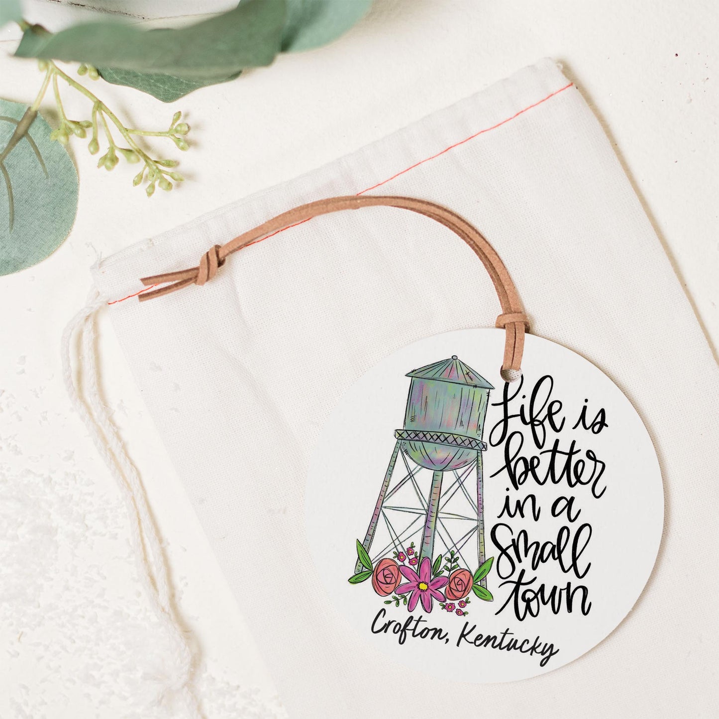 4" Round Ornament-Life Is Better Crofton Kentucky -1