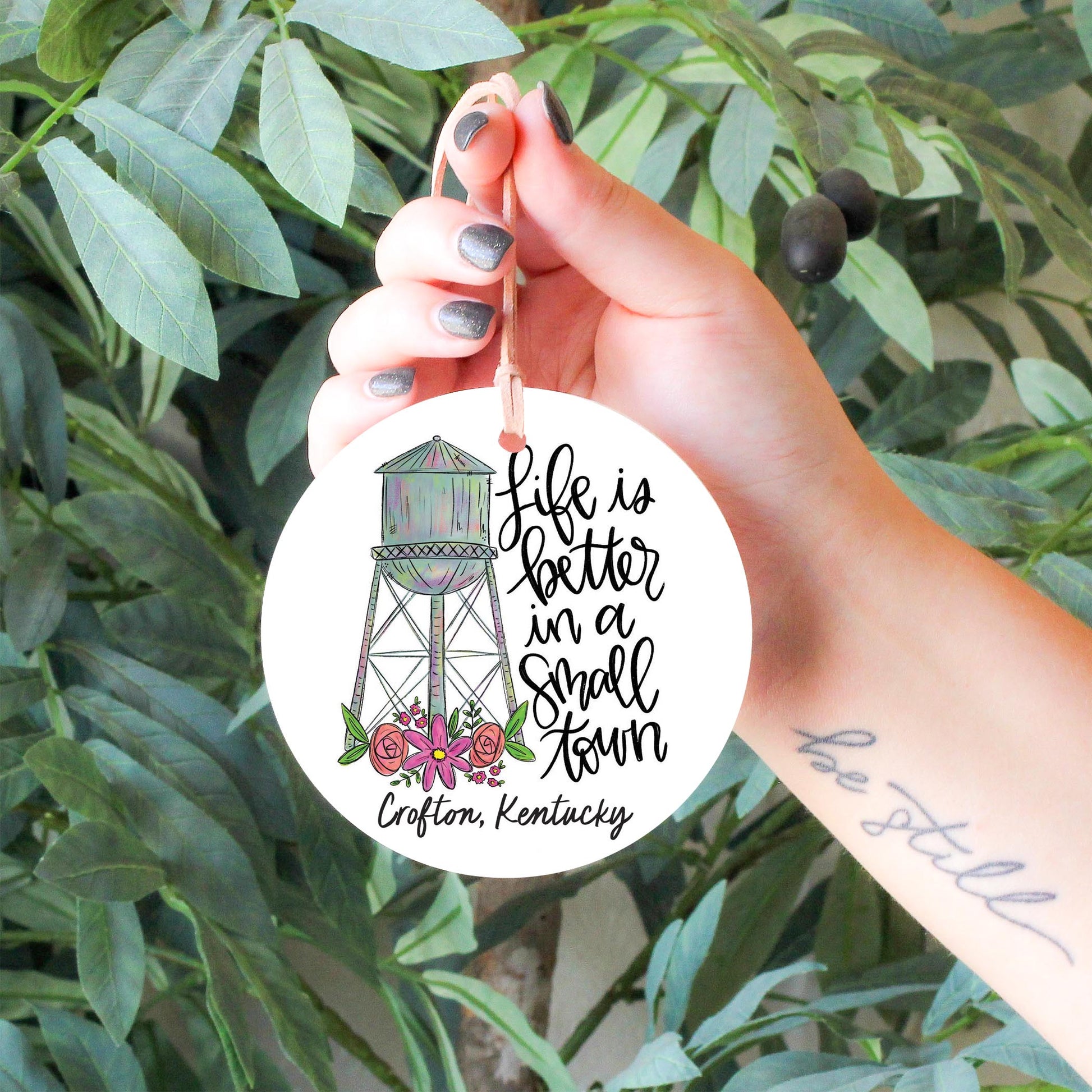 4" Round Ornament-Life Is Better Crofton Kentucky -4