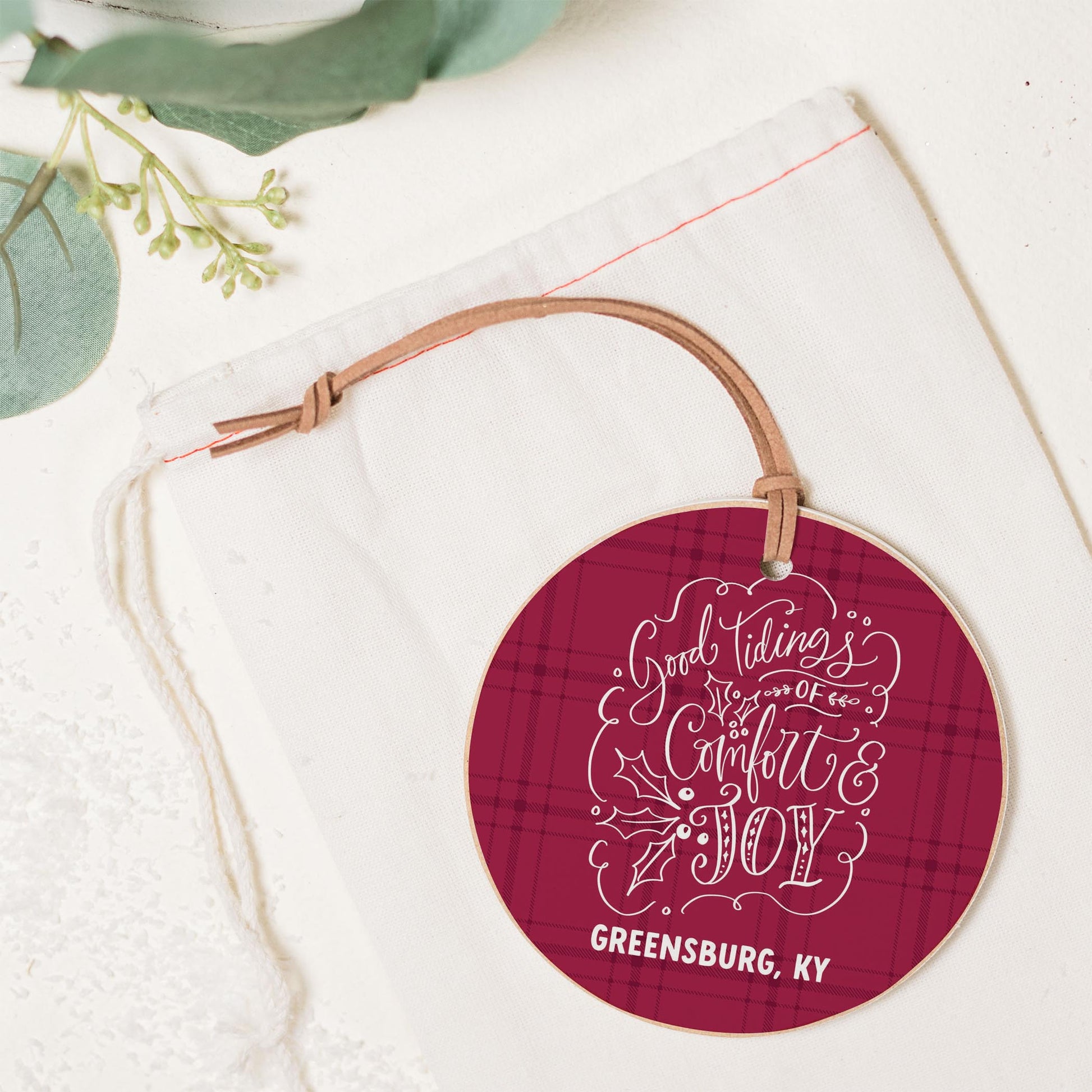 4" Round Ornament-Winterberry Greensburg Kentucky -1