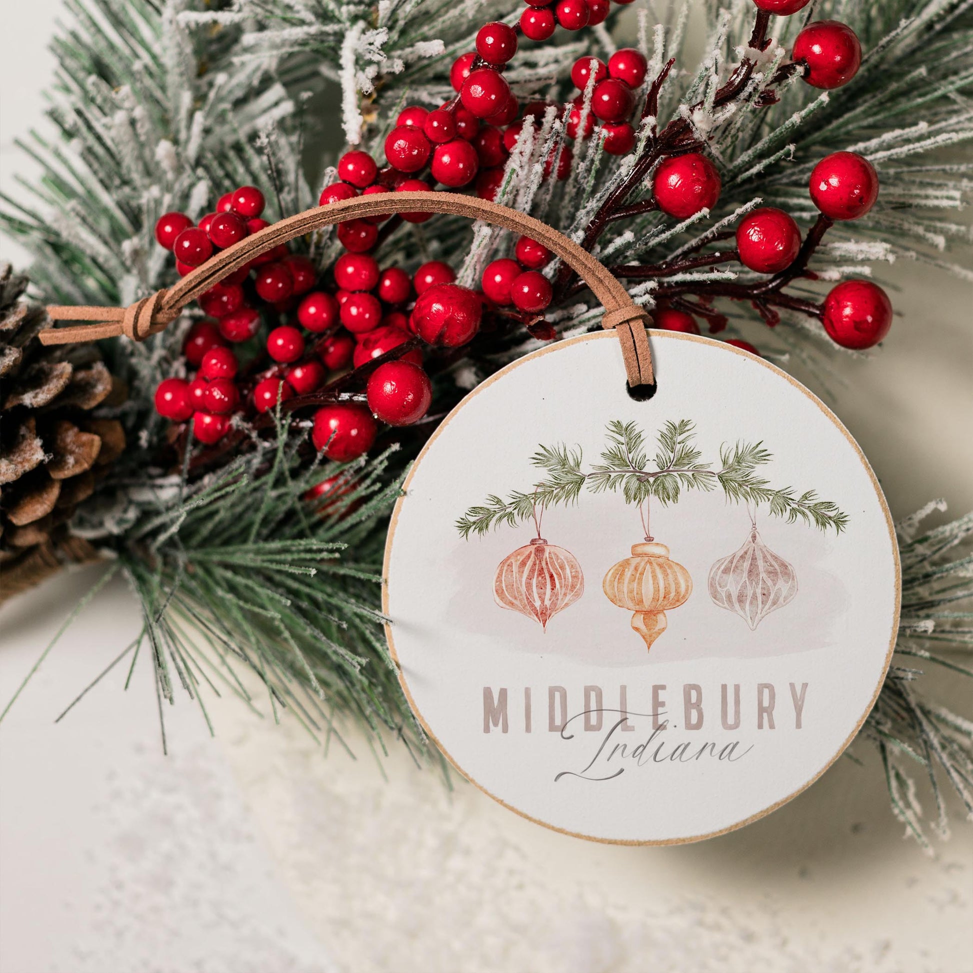 4" Round Ornament-Ornaments Middlebury Indiana -3