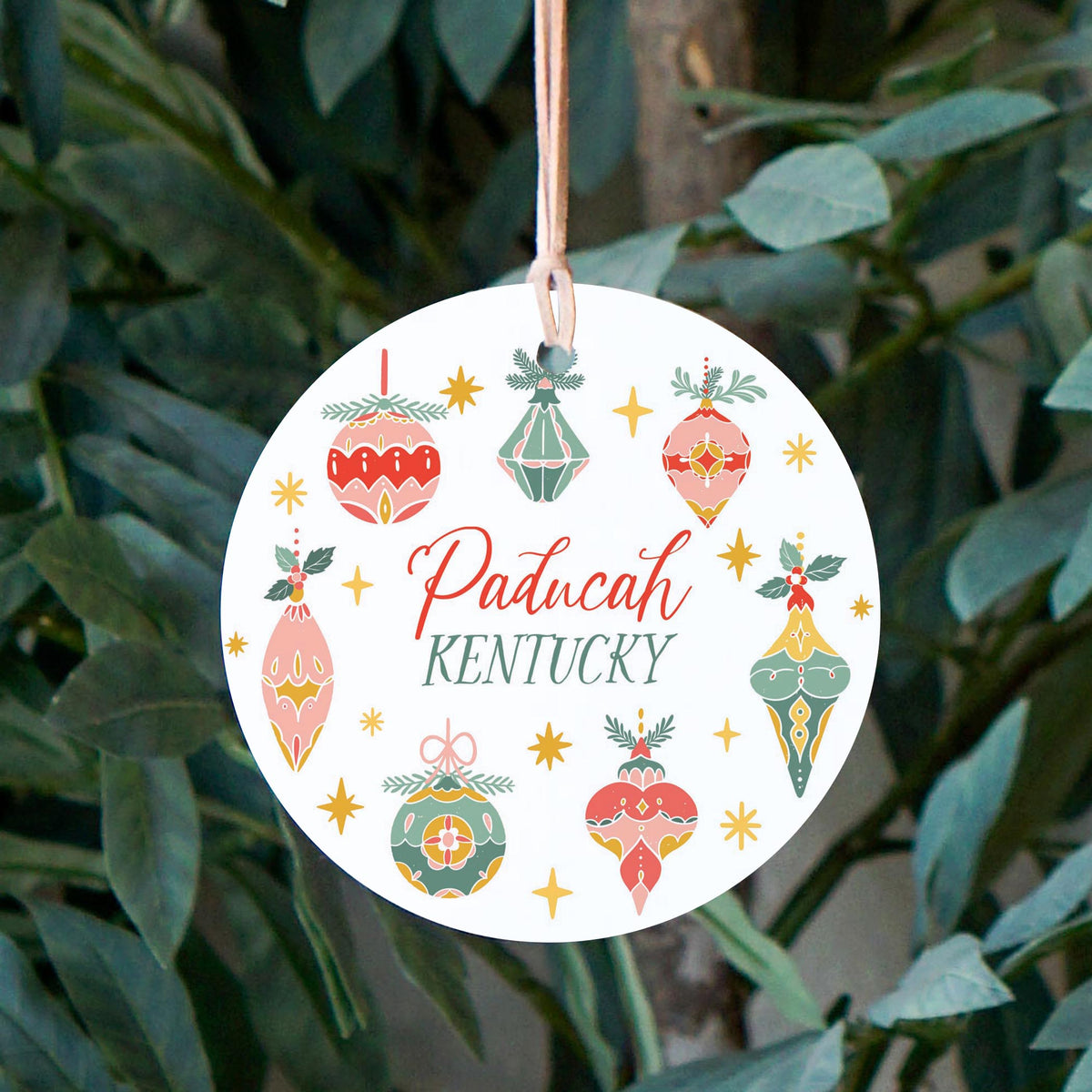4" Round Ornament-Ornament Gems Paducah Kentucky -2