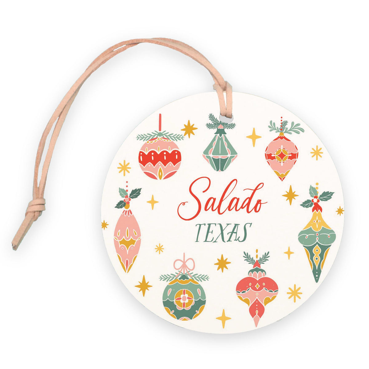 4" Round Ornament-Ornament Gems Salado Texas -0