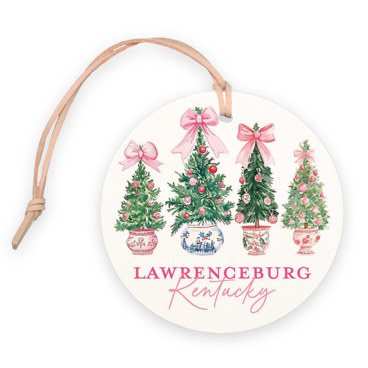 4" Round Ornament-Blush & Baubles Lawrenceburg Kentucky -0