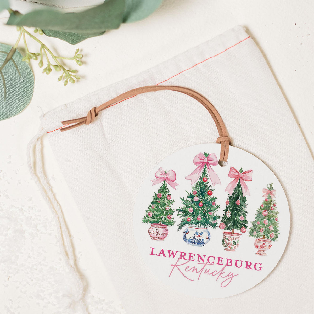 4" Round Ornament-Blush & Baubles Lawrenceburg Kentucky -1