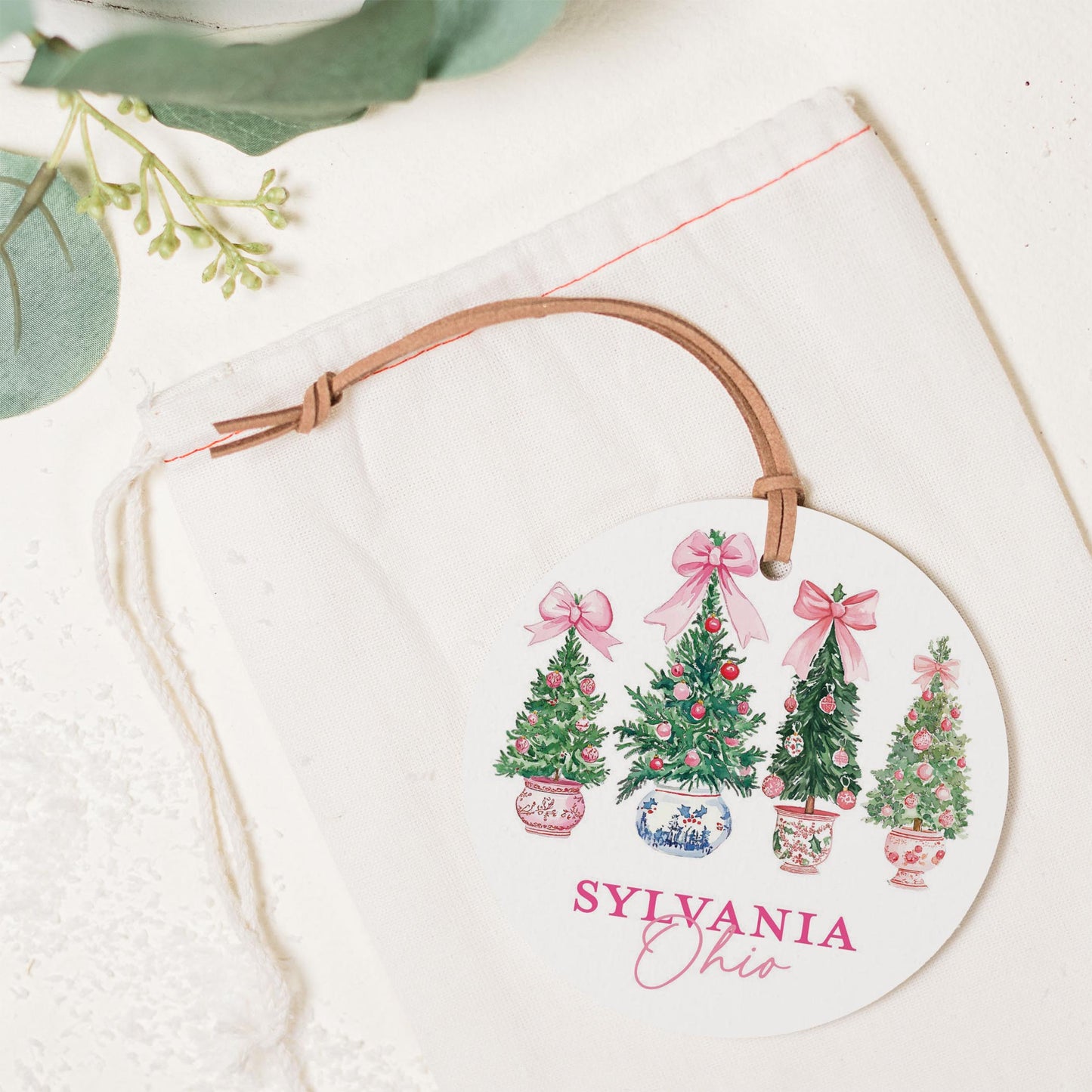 4" Round Ornament-Blush & Baubles Sylvania Ohio -1