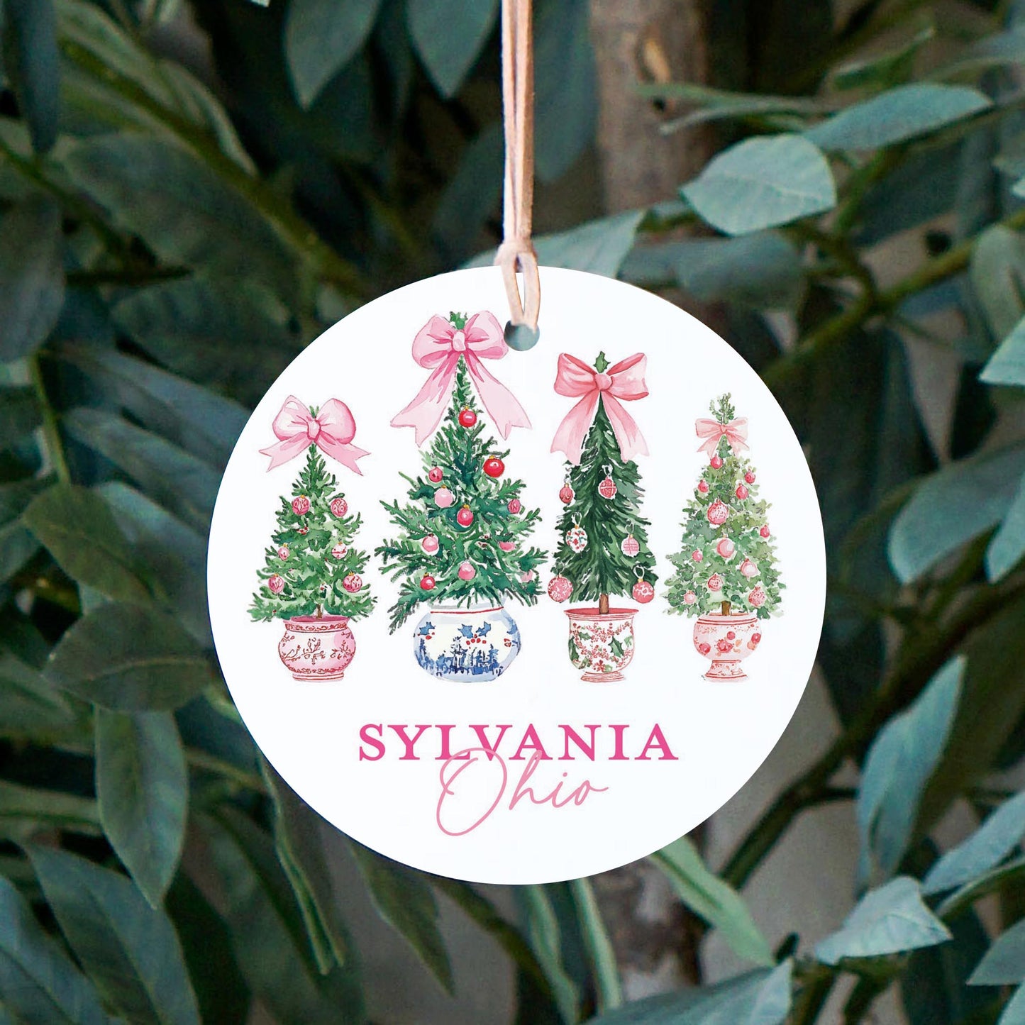 4" Round Ornament-Blush & Baubles Sylvania Ohio -2