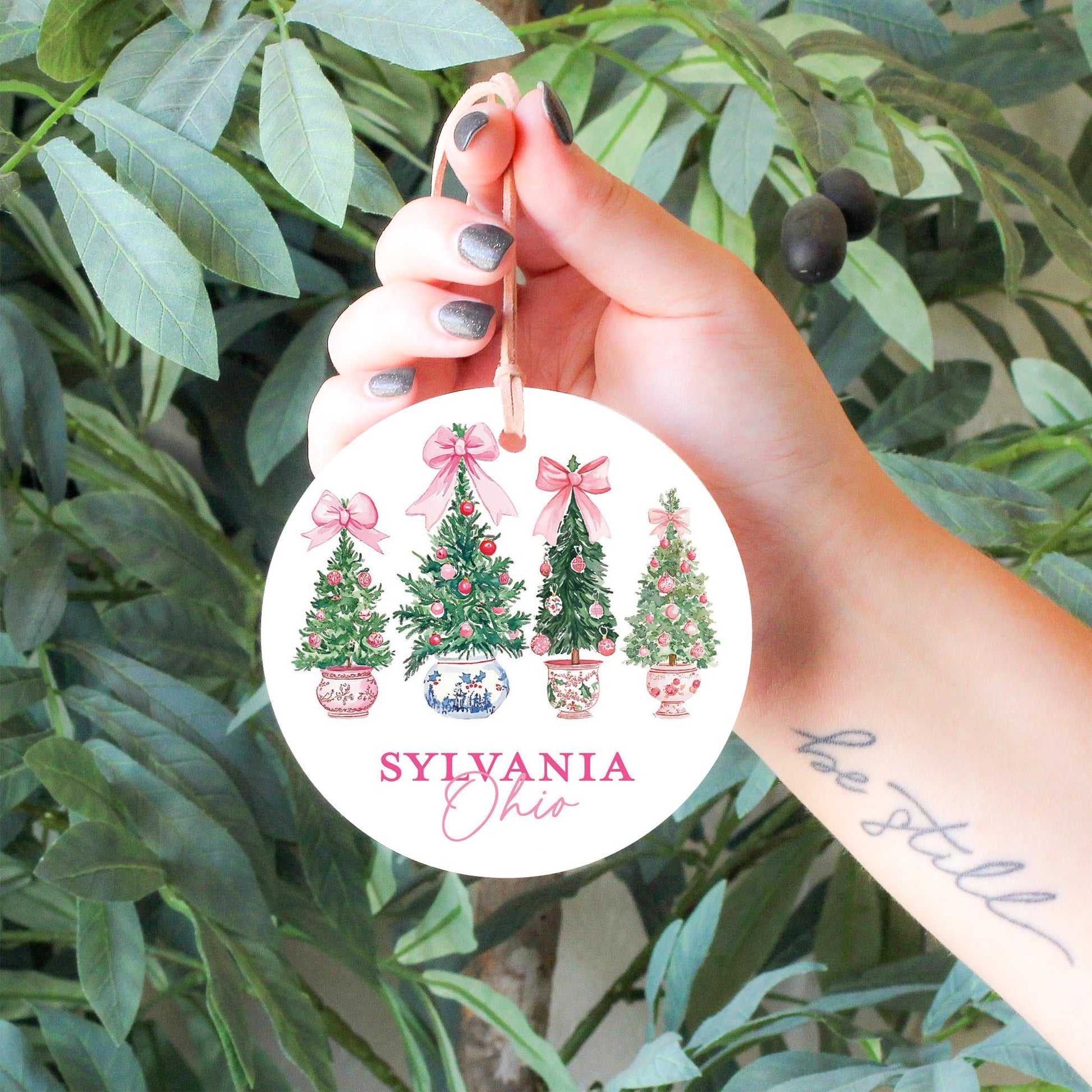 4" Round Ornament-Blush & Baubles Sylvania Ohio -4