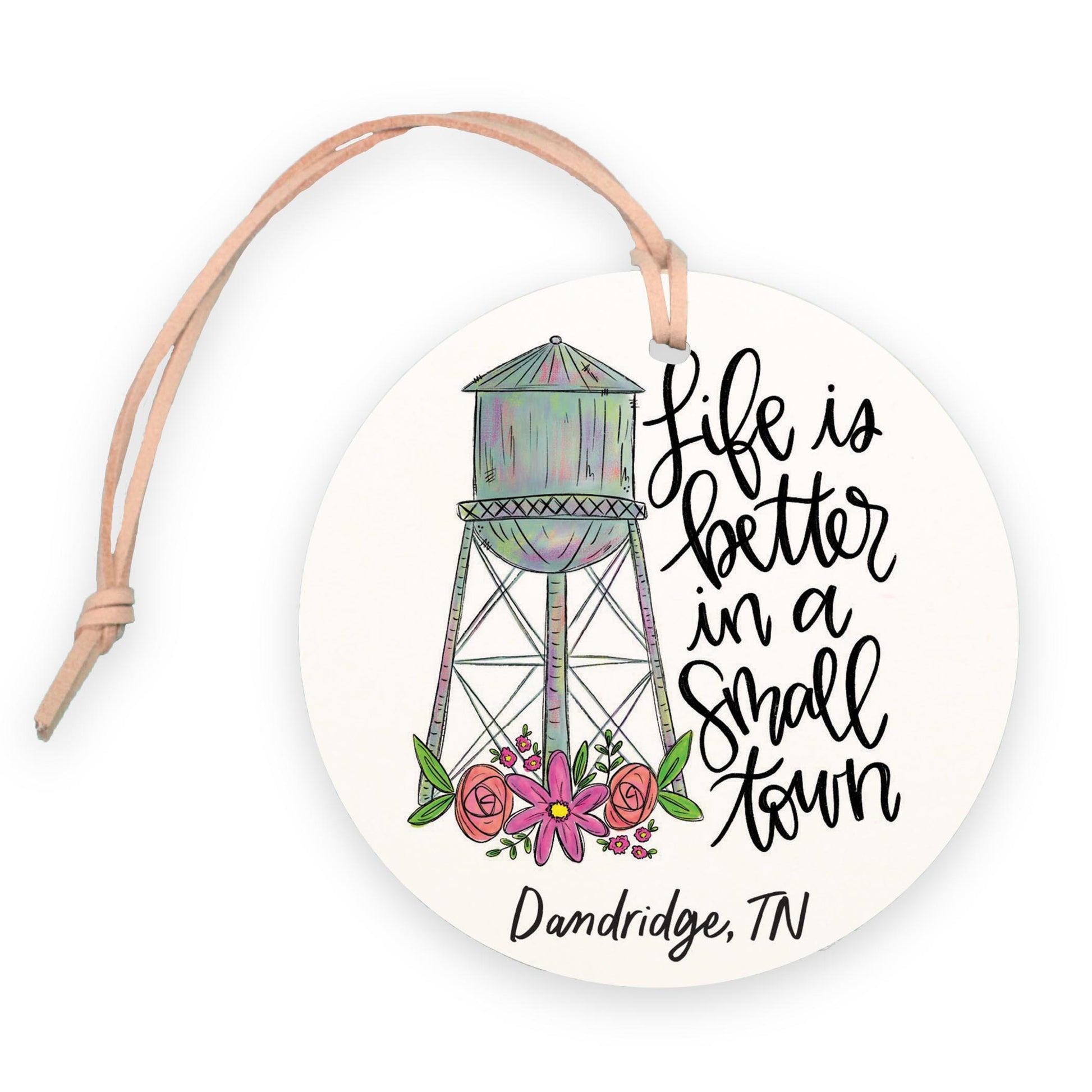 4" Round Ornament-Small Town Dandridge Tennessee -0