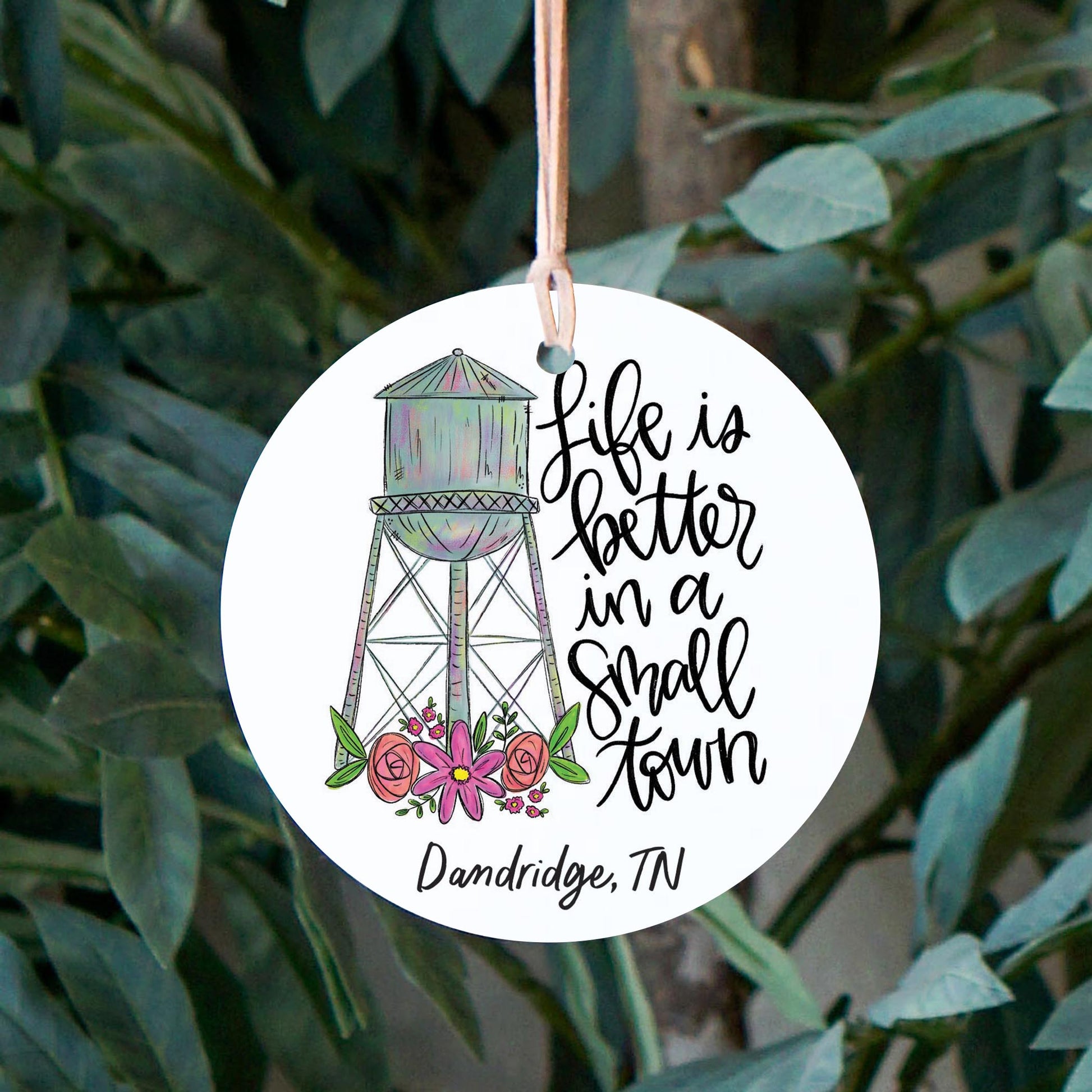 4" Round Ornament-Small Town Dandridge Tennessee -2