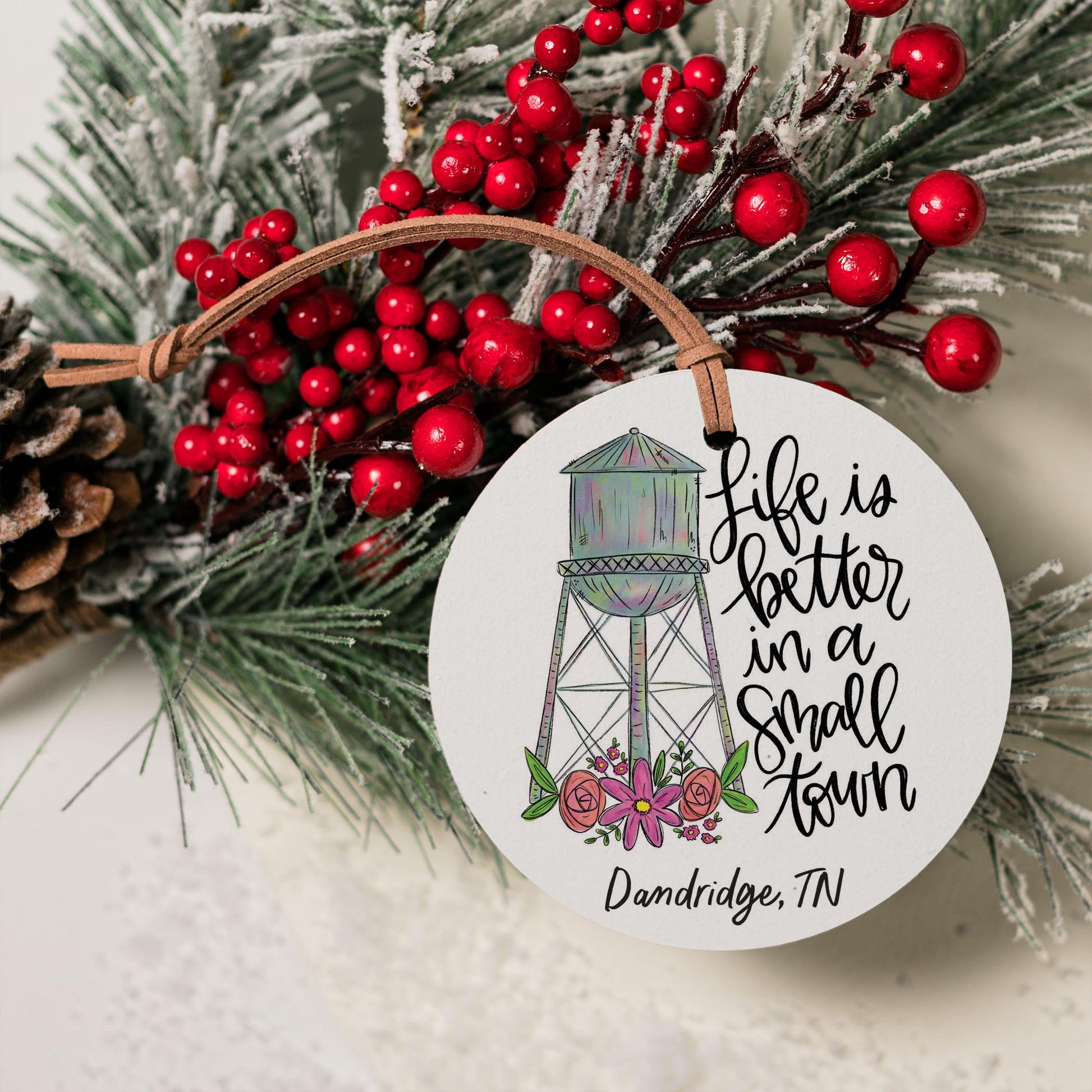 4" Round Ornament-Small Town Dandridge Tennessee -3