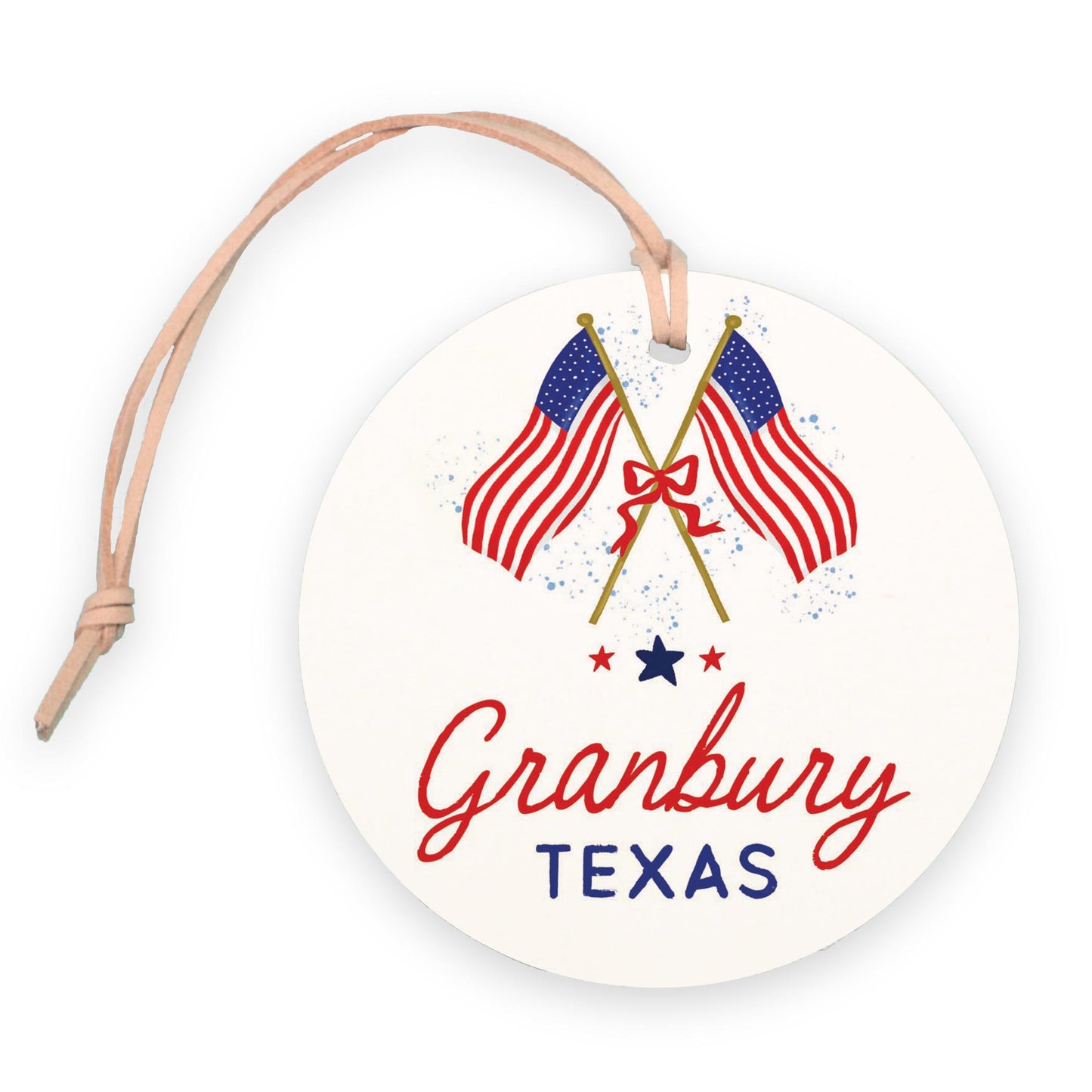 4" Round Ornament-American Summer Granbury Texas -0