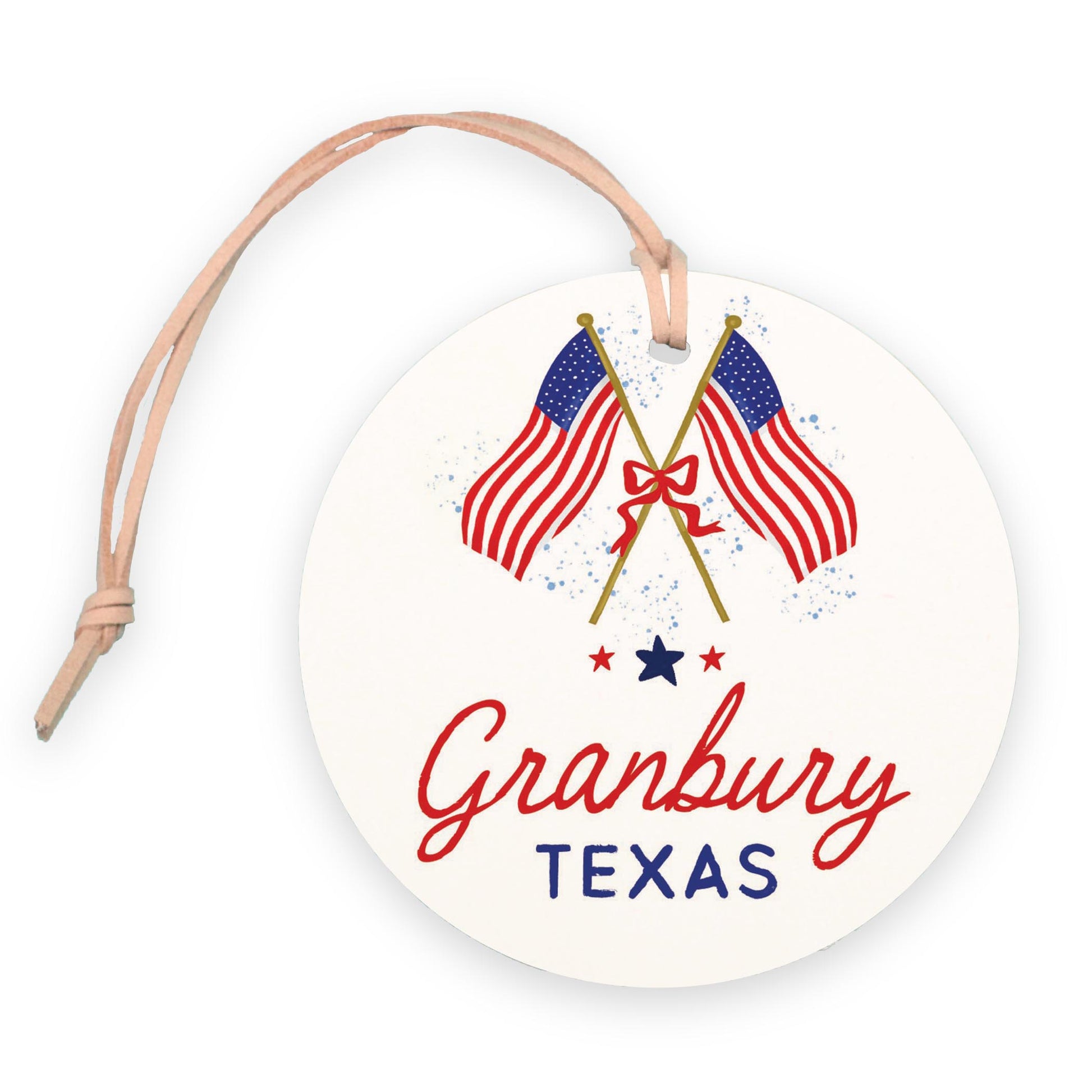 4" Round Ornament-American Summer Granbury Texas -0
