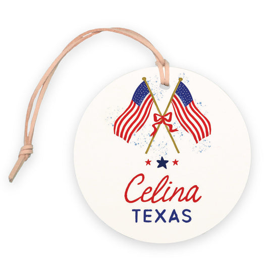 4" Round Ornament-American Summer Celina Texas -0