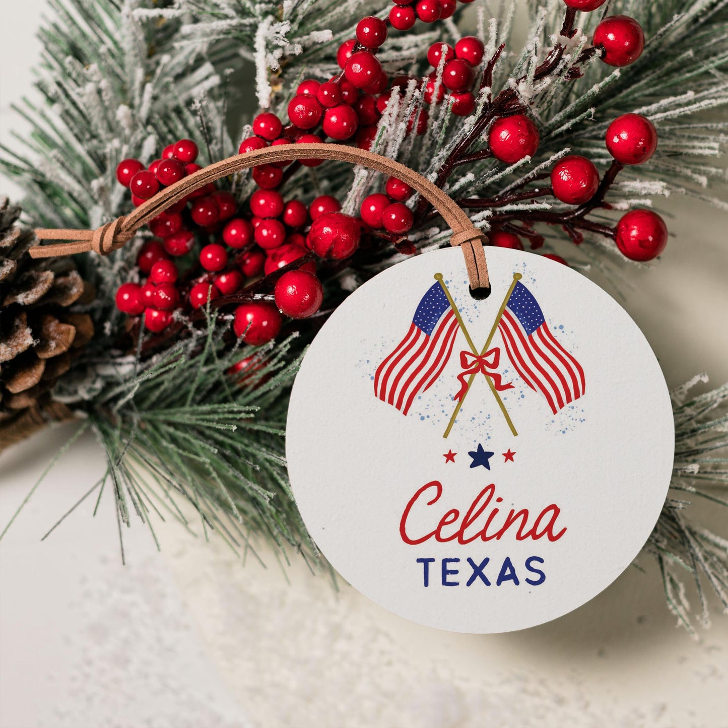 4" Round Ornament-American Summer Celina Texas -3