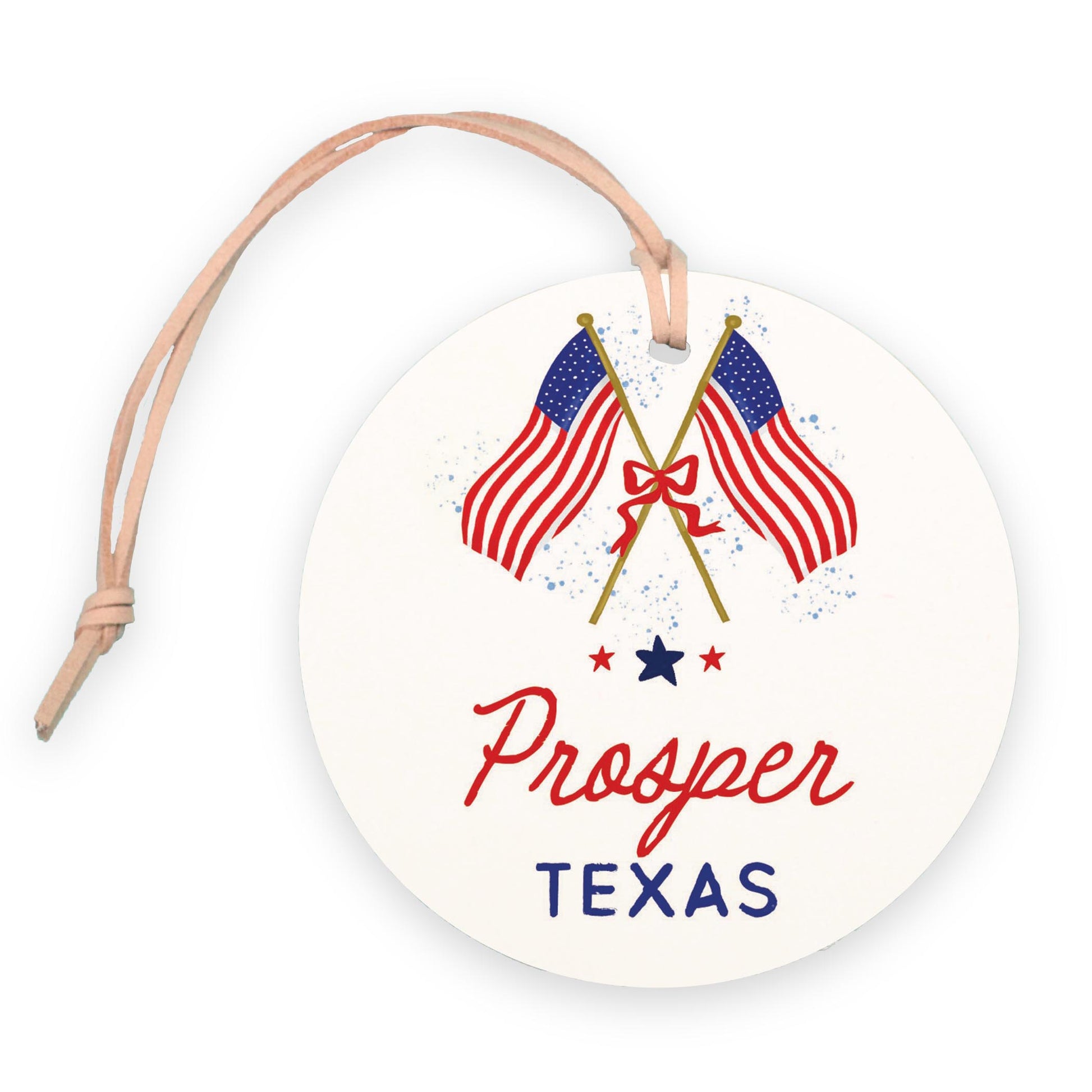 4" Round Ornament-American Summer Prosper Texas -0