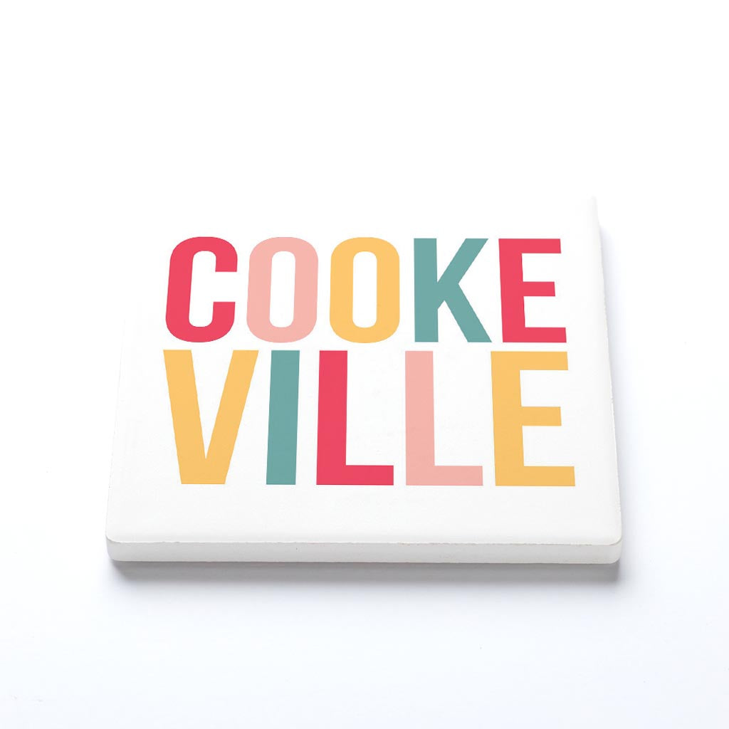 Ceramic Square Coaster-Bright Boho Cookeville Tennessee -1