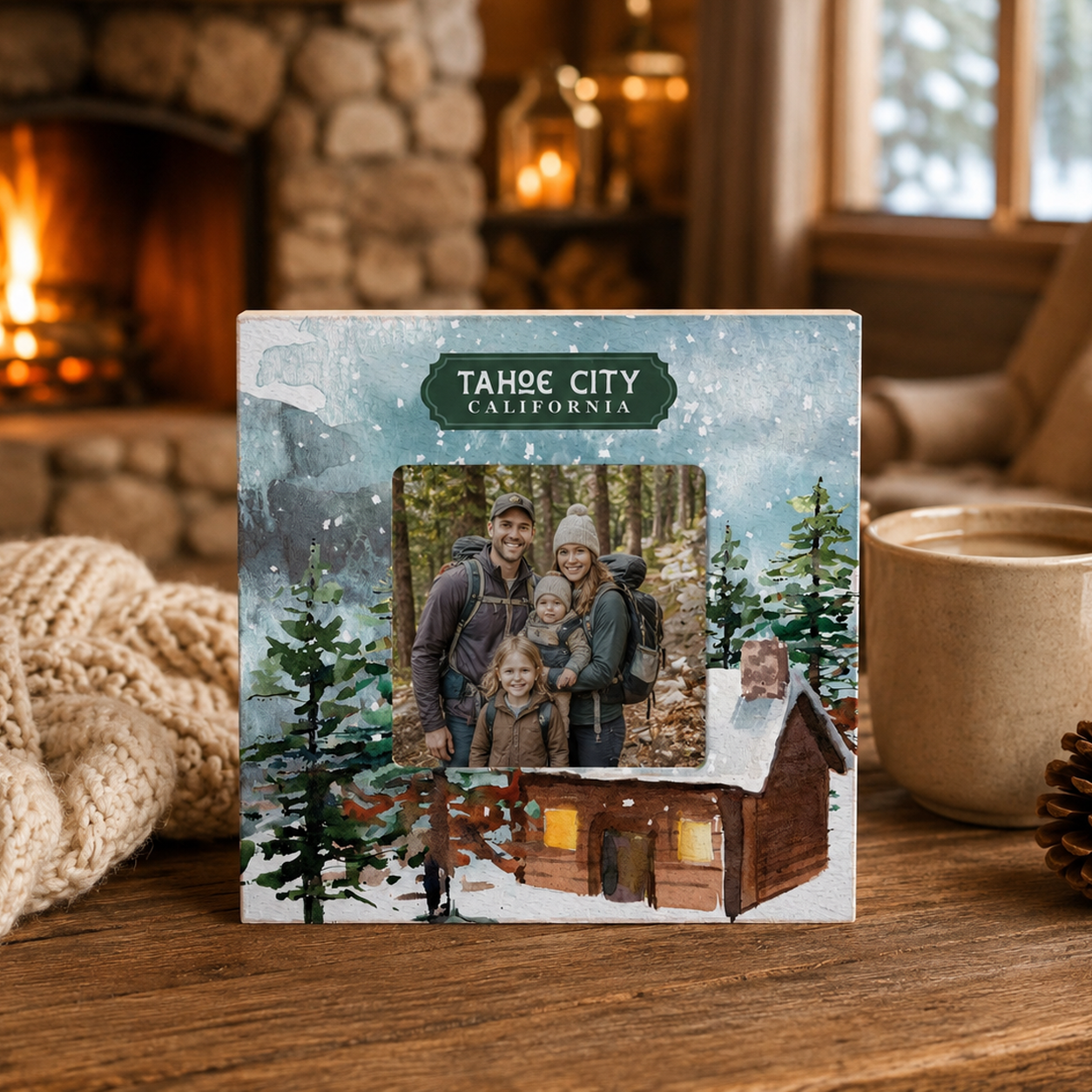 4x4 Picture Frame-Woodland | Custom | Personalize