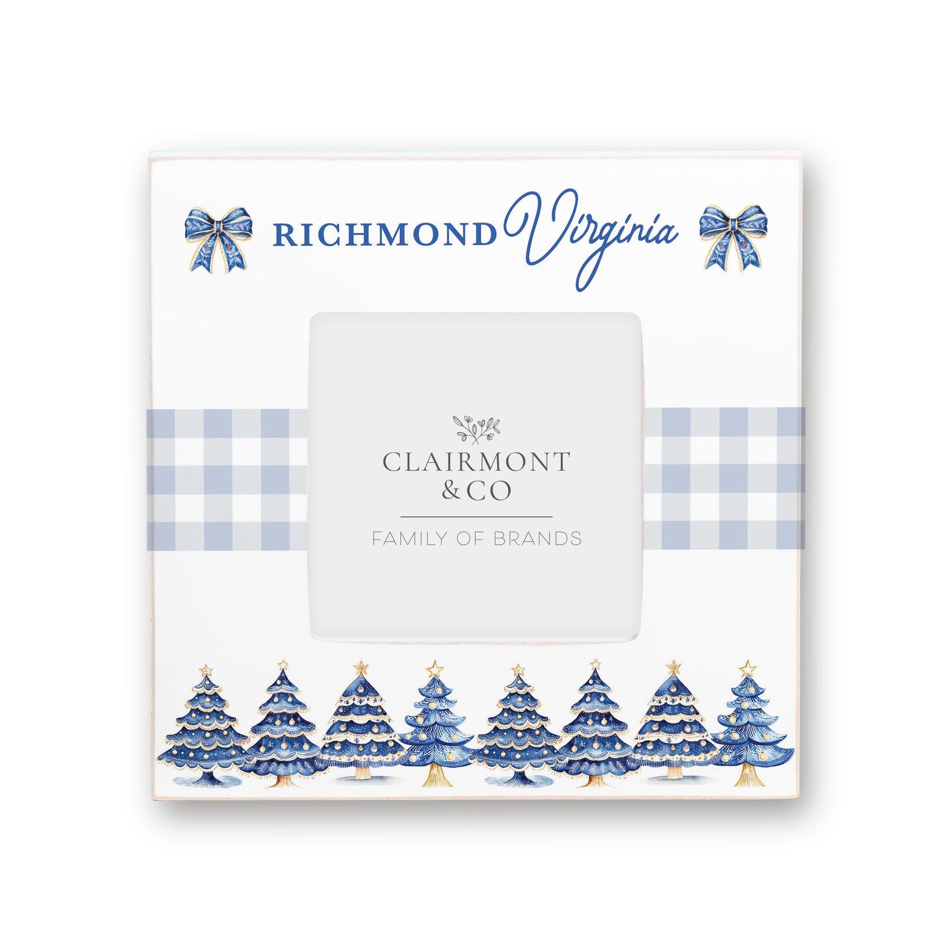 Simply Square Frame-Love+Local Blue Noel - A Grand Millennial Christmas -0