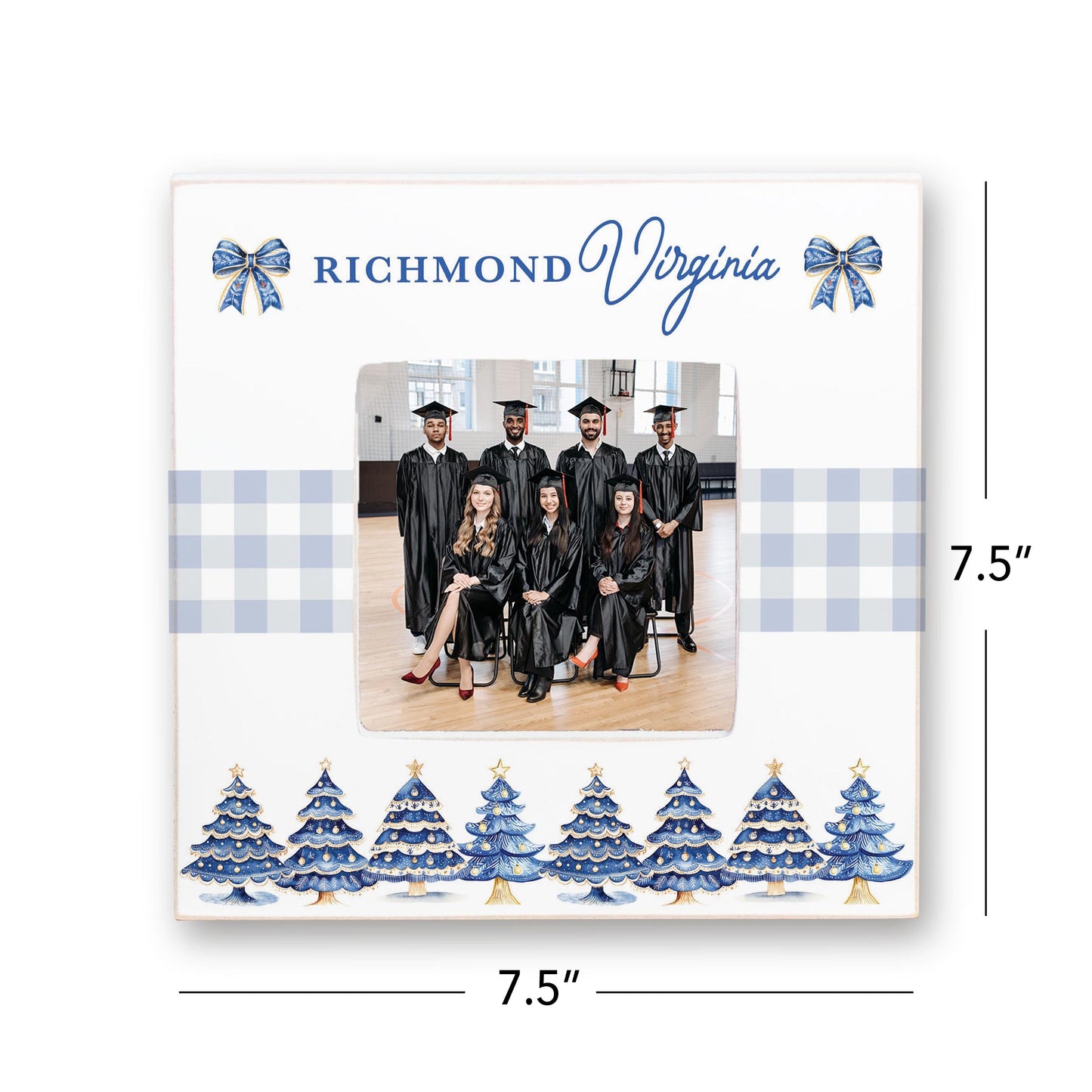 Simply Square Frame-Love+Local Blue Noel - A Grand Millennial Christmas