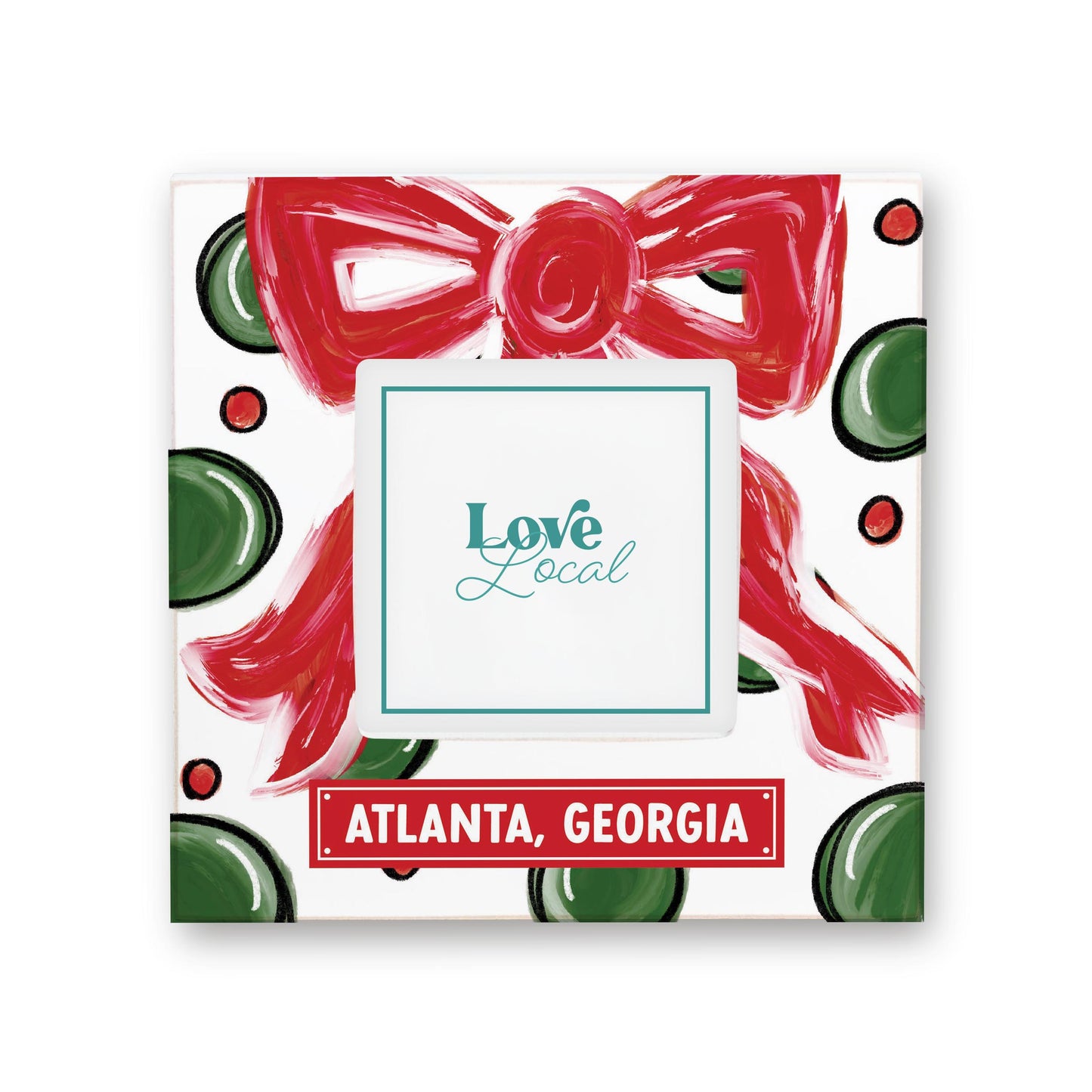 Simply Square Frame-Love+Local Make It Merry -0