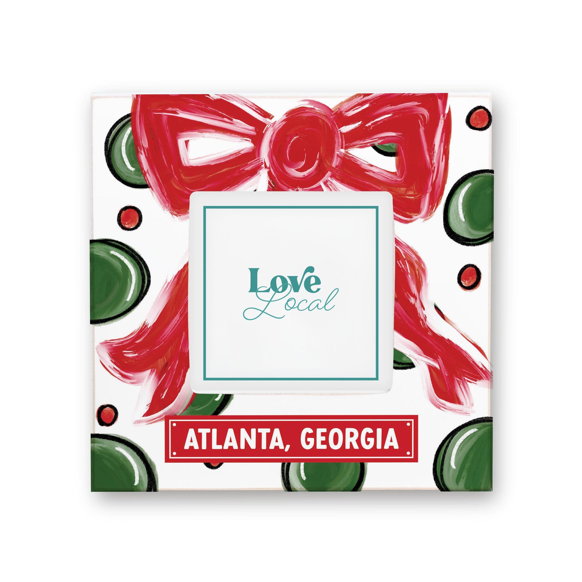 Simply Square Frame-Love+Local Make It Merry -0