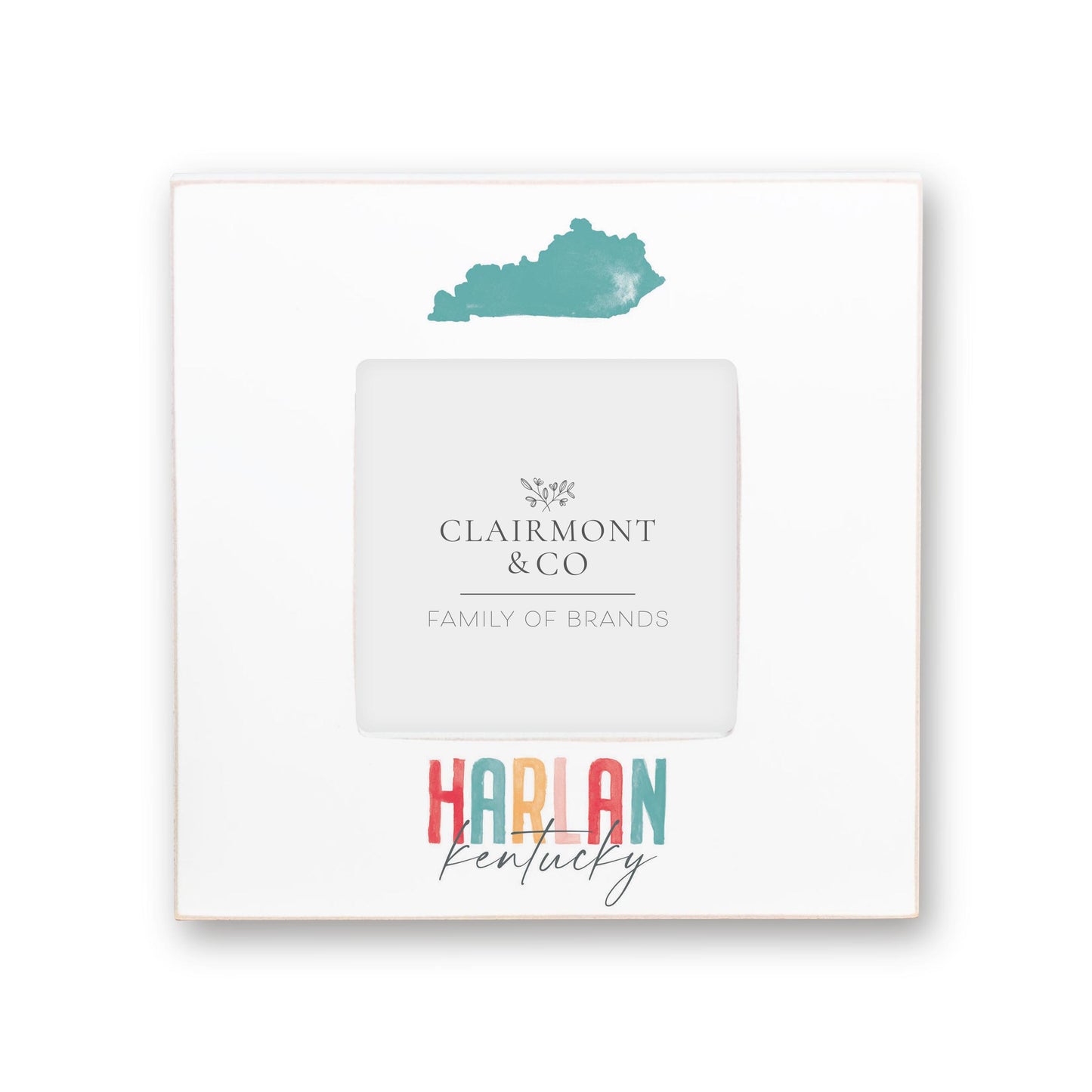 Simply Square Frame-Watercolor City Harlan Kentucky -0
