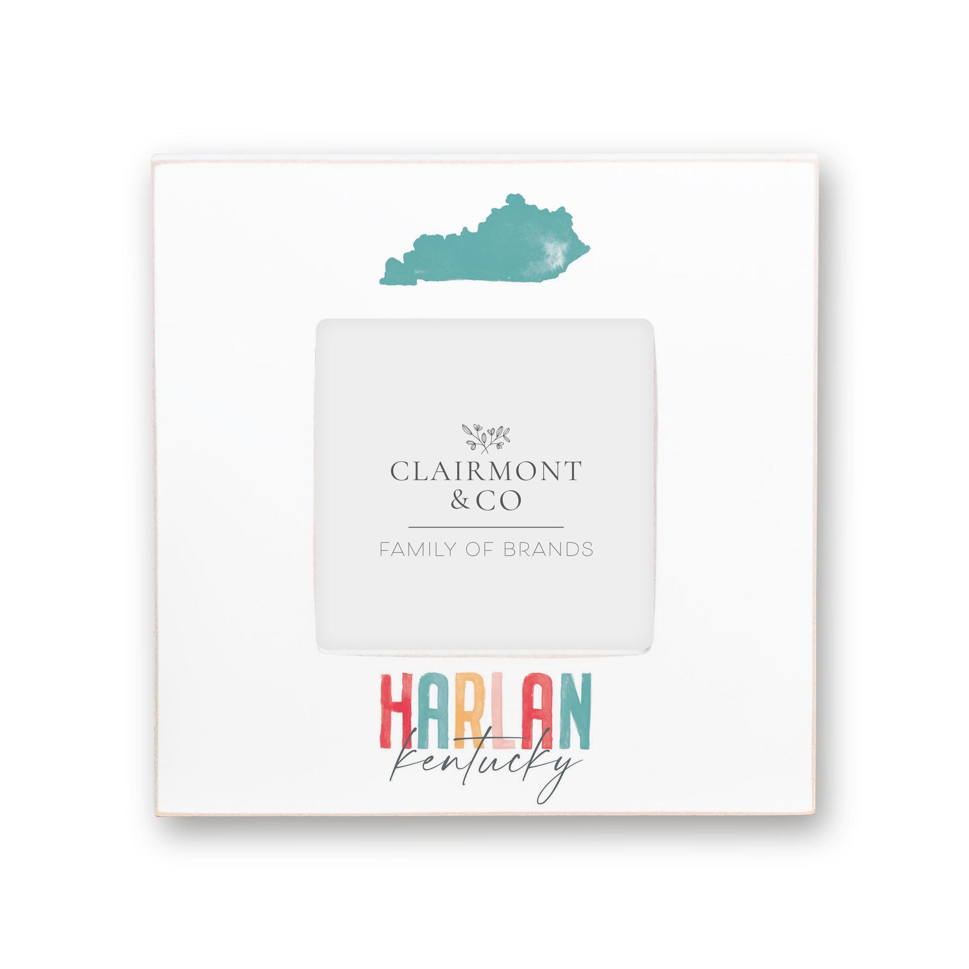 Simply Square Frame-Watercolor City Harlan Kentucky -0