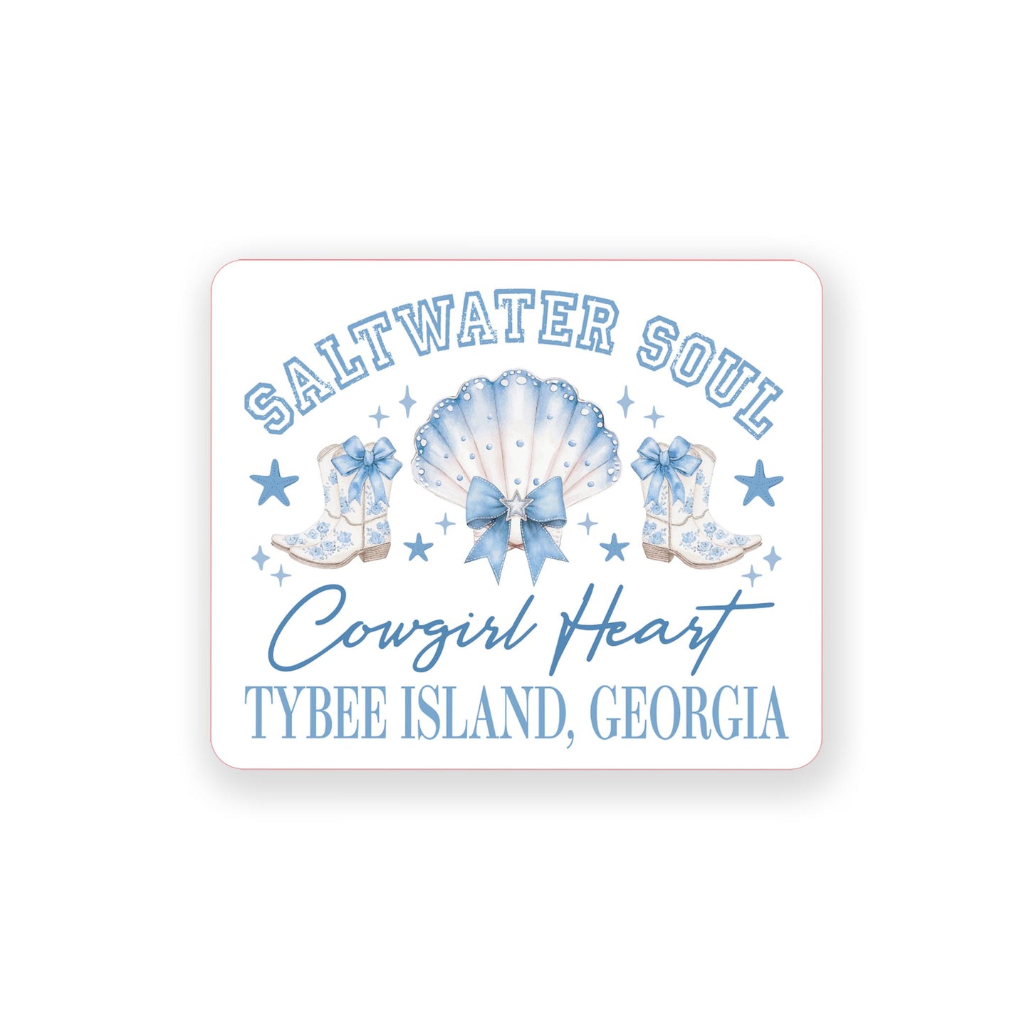 Vinyl Sticker-Love+Local Coastal Cowgirl -0