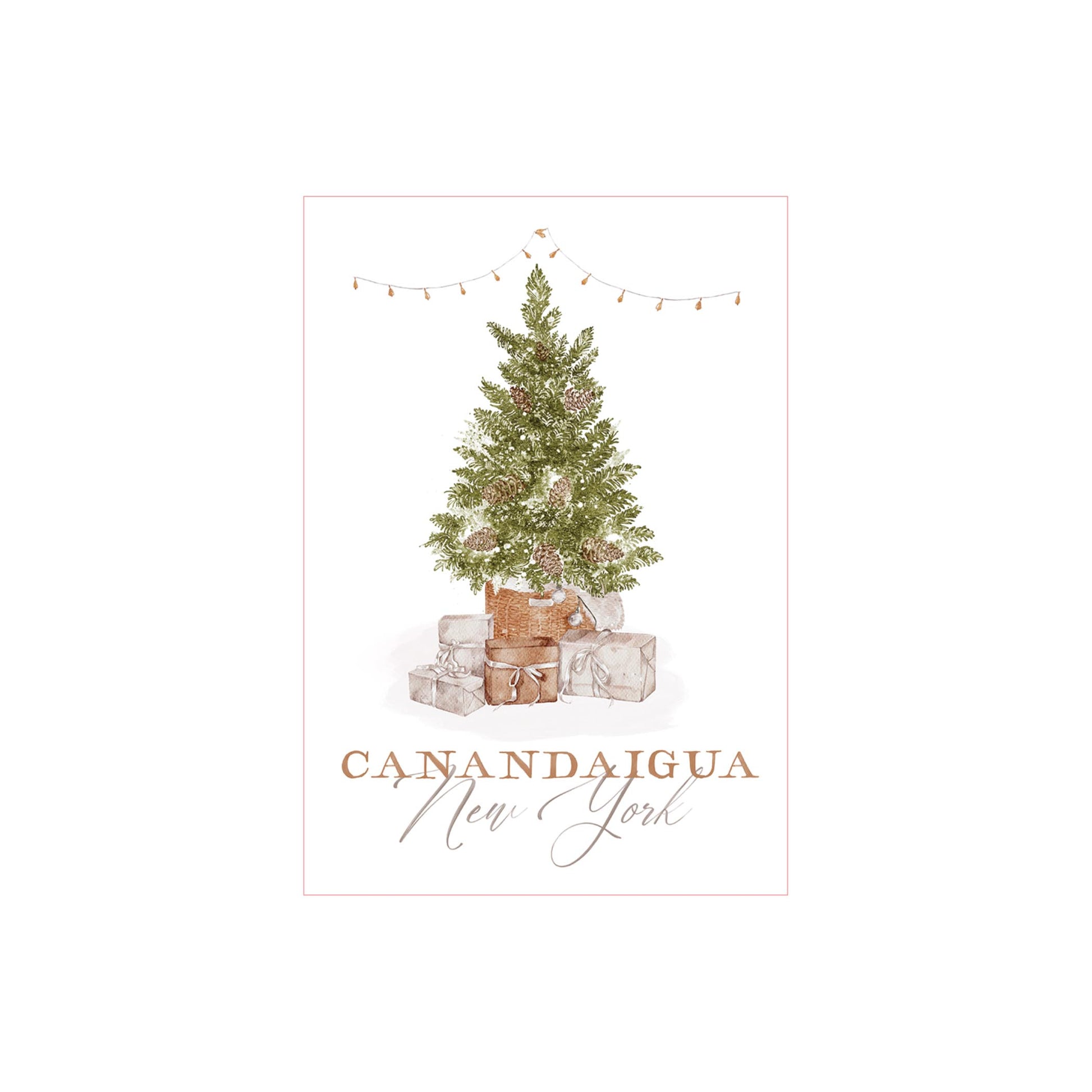 Vinyl Sticker-Cottage Tree Canandaigua New York -3