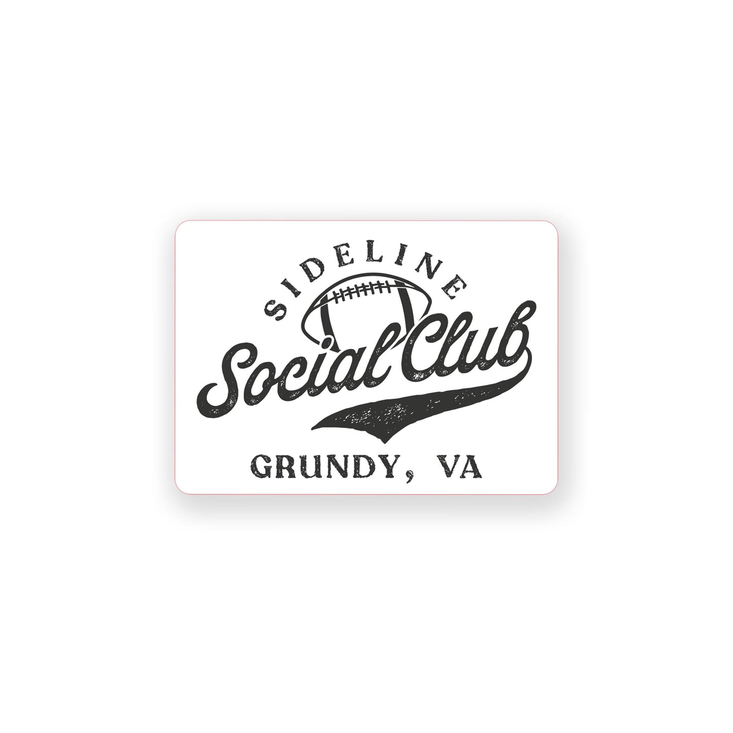 Vinyl Sticker-Football Mom Social Club | Custom -0