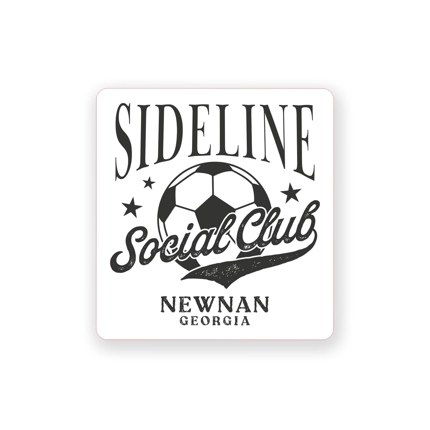 Vinyl Sticker-Soccer Mom Sideline Social Club | Custom -0