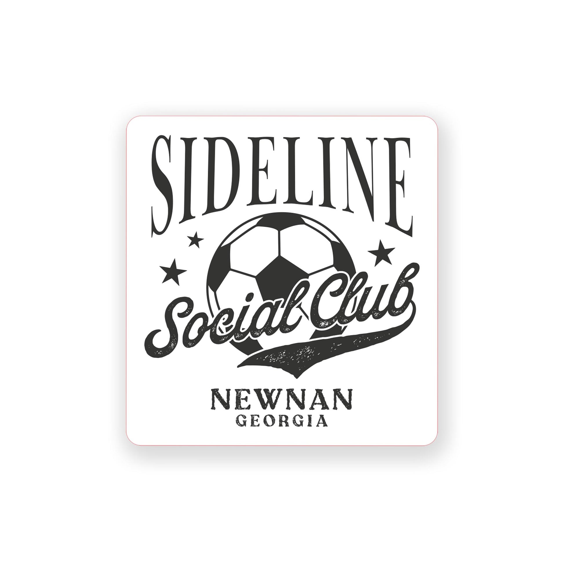 Vinyl Sticker-Soccer Mom Sideline Social Club | Custom -0