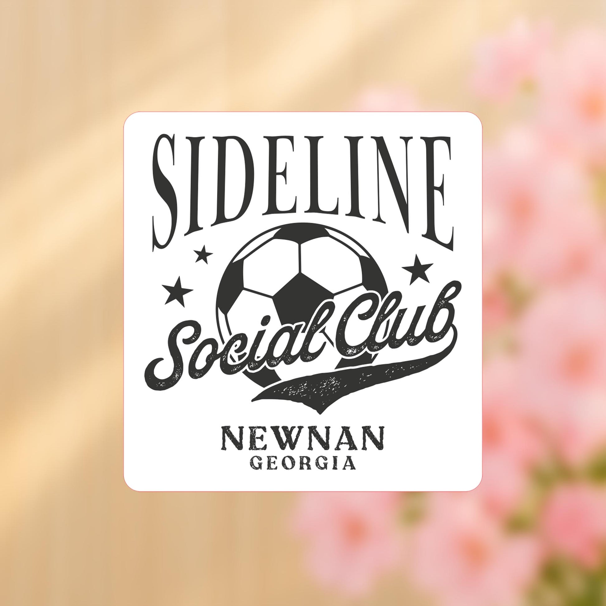 Vinyl Sticker-Soccer Mom Sideline Social Club | Custom -4