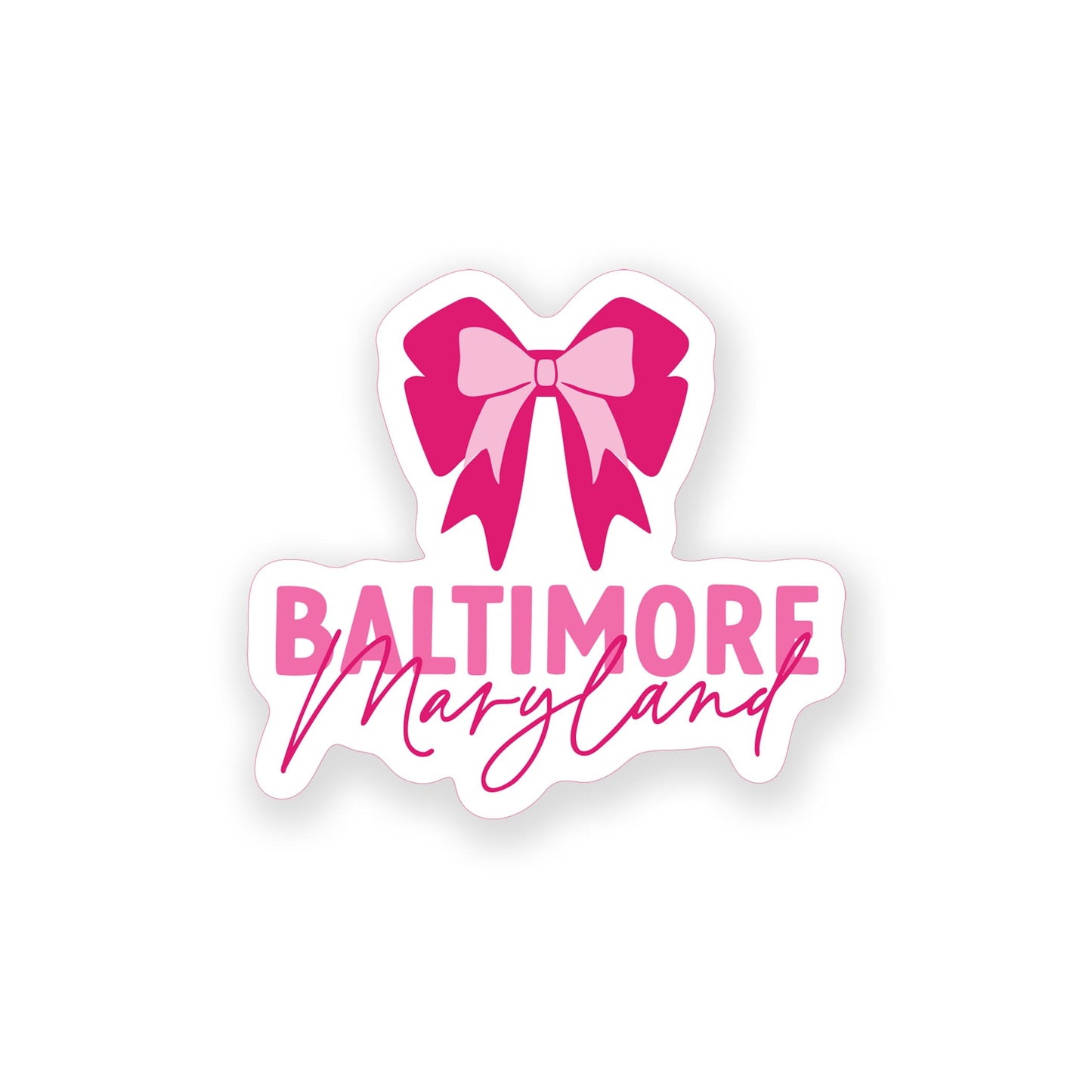 Vinyl Sticker-Love+Local Bonita Bows -0