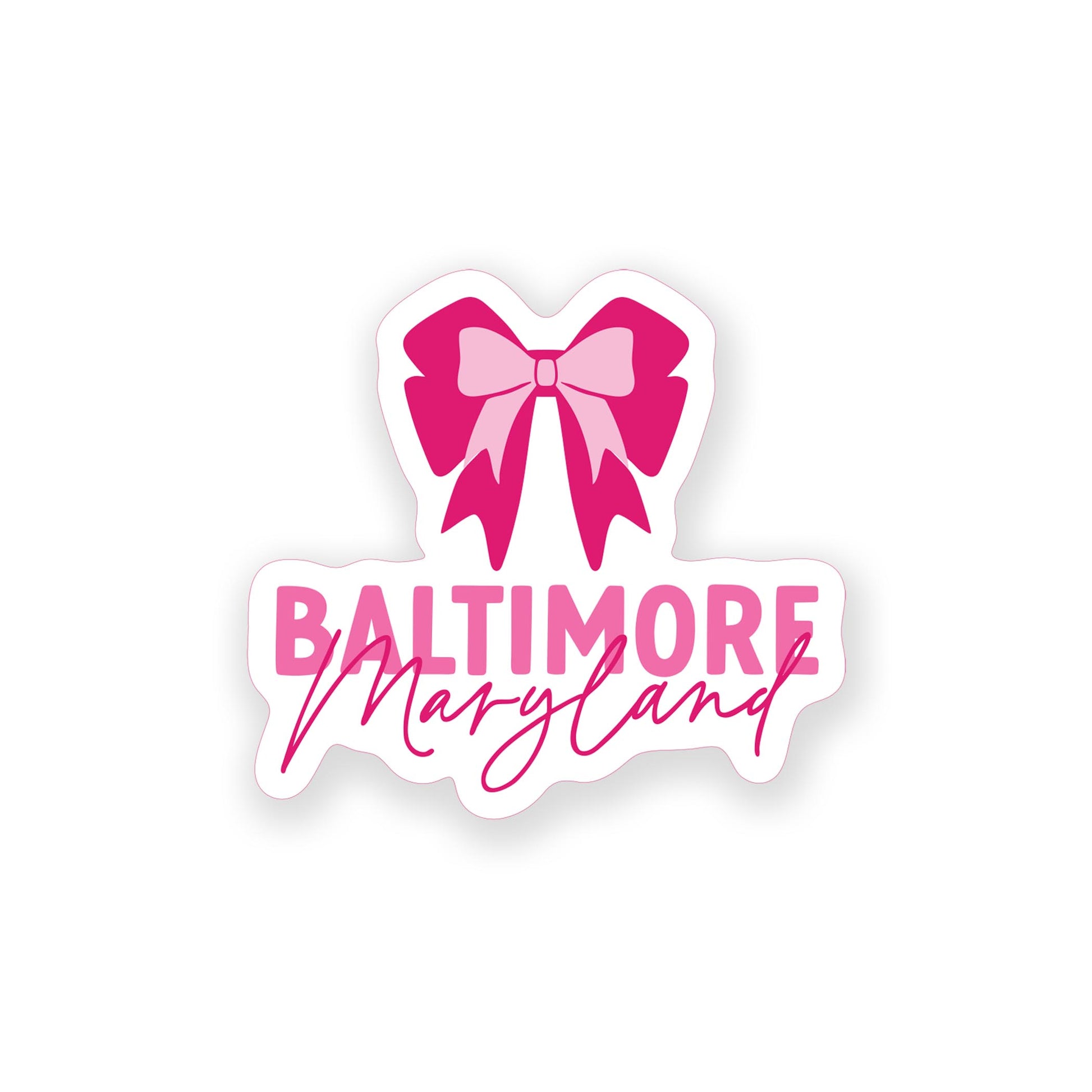 Vinyl Sticker-Love+Local Bonita Bows -0