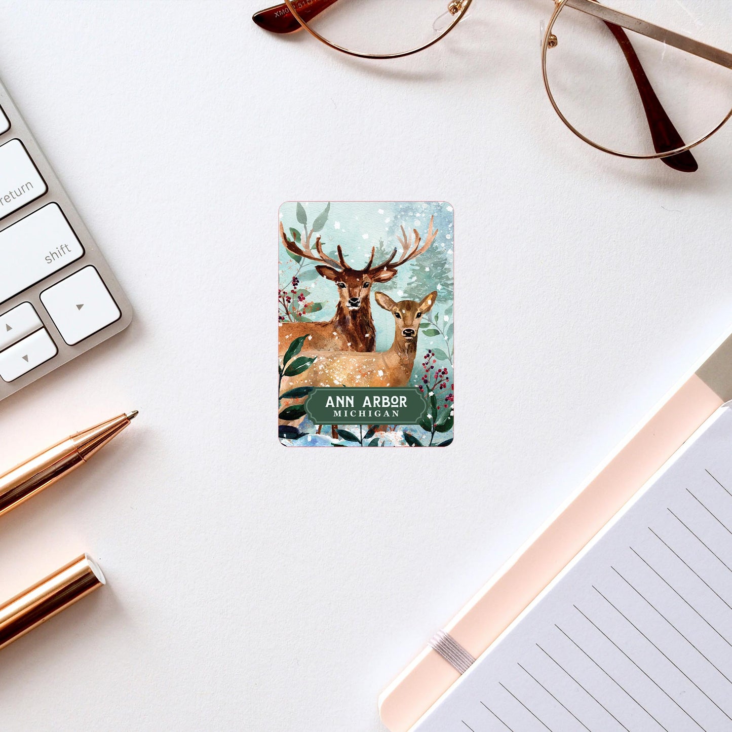Vinyl Sticker-Love+Local Woodland -2