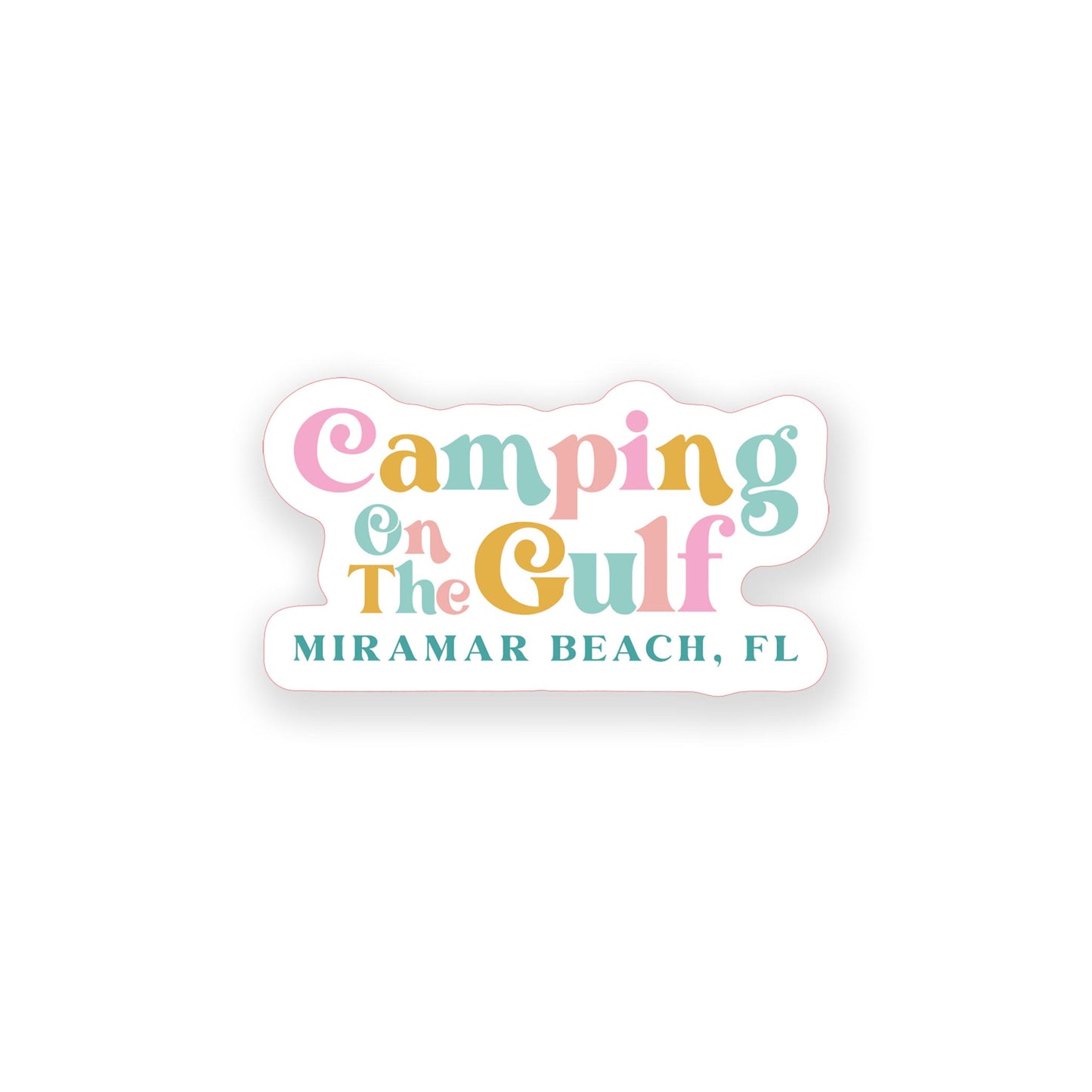 Vinyl Sticker-Kalia Camping On The Gulf Miramar Beach, Fl -0