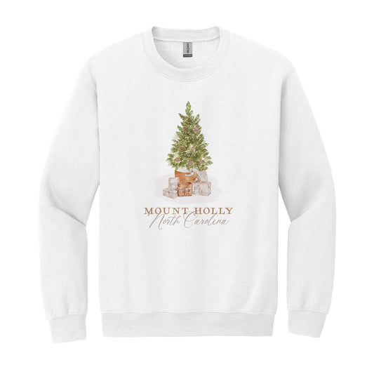 Gildan Sweatshirt White-Cottage Tree Mount Holly North Carolina -0
