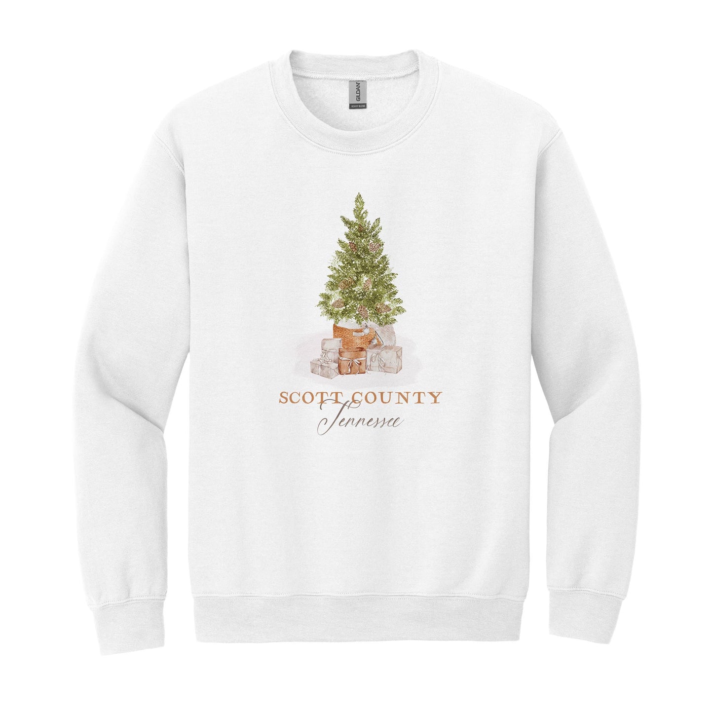 Gildan Sweatshirt White-Cottage Tree Scott County Tennessee -0