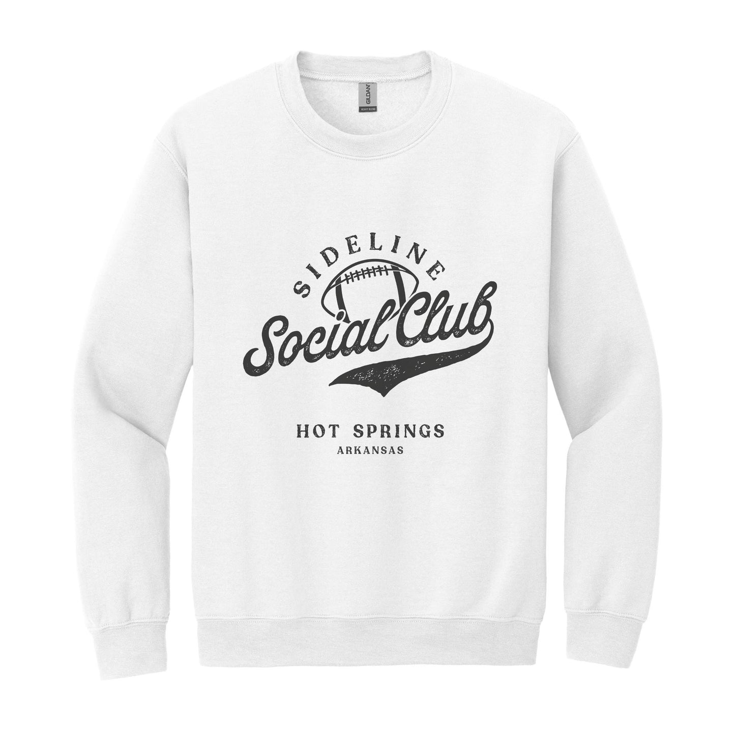Gildan Sweatshirt White-Football Mom | Custom | Personalize -0