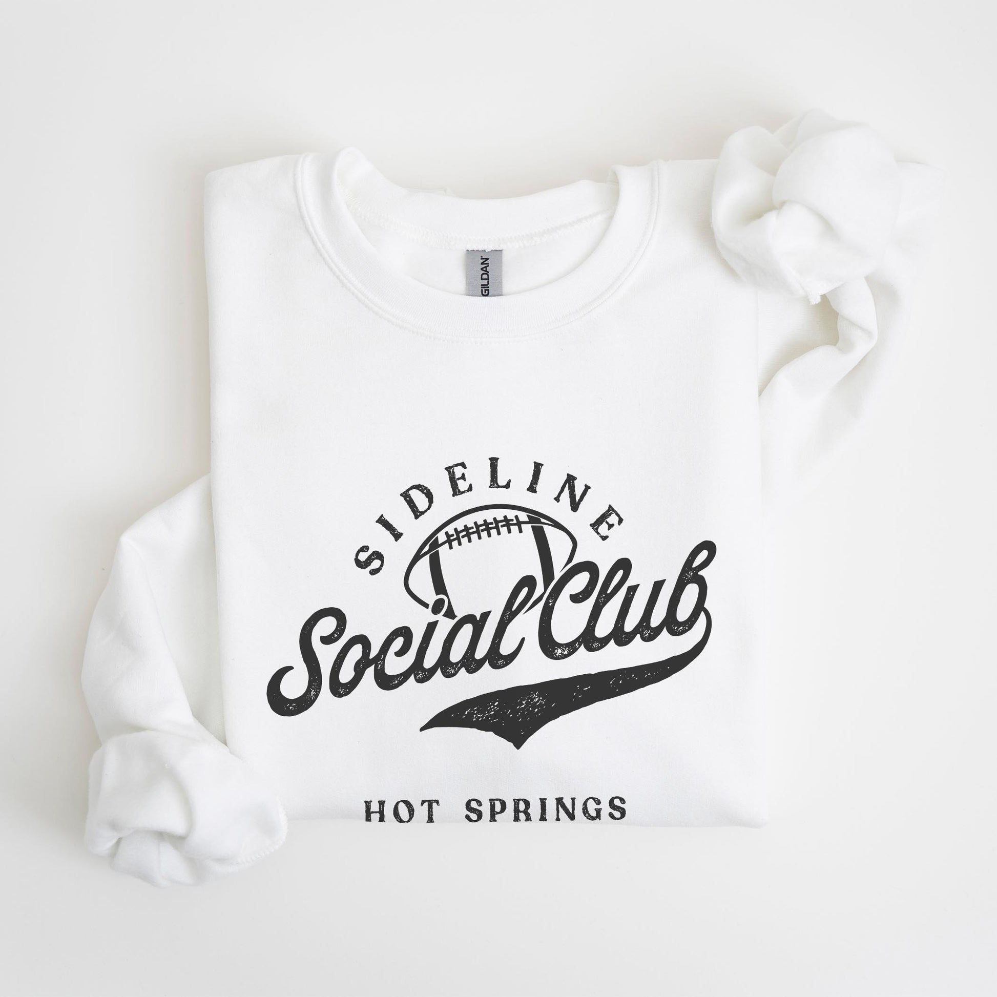 Gildan Sweatshirt White-Football Mom | Custom | Personalize -4