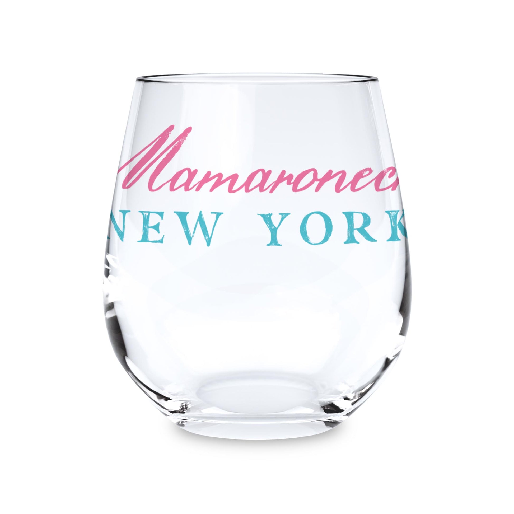 15oz Stemless Wine Glass-Shells & Shoreline Mamaroneck New York -0