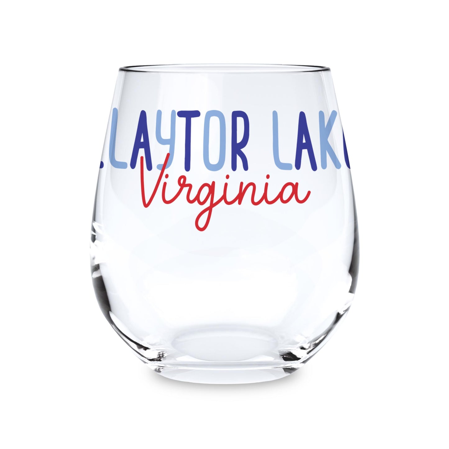 15oz Stemless Wine Glass-4th of July Claytor Lake Virginia -0