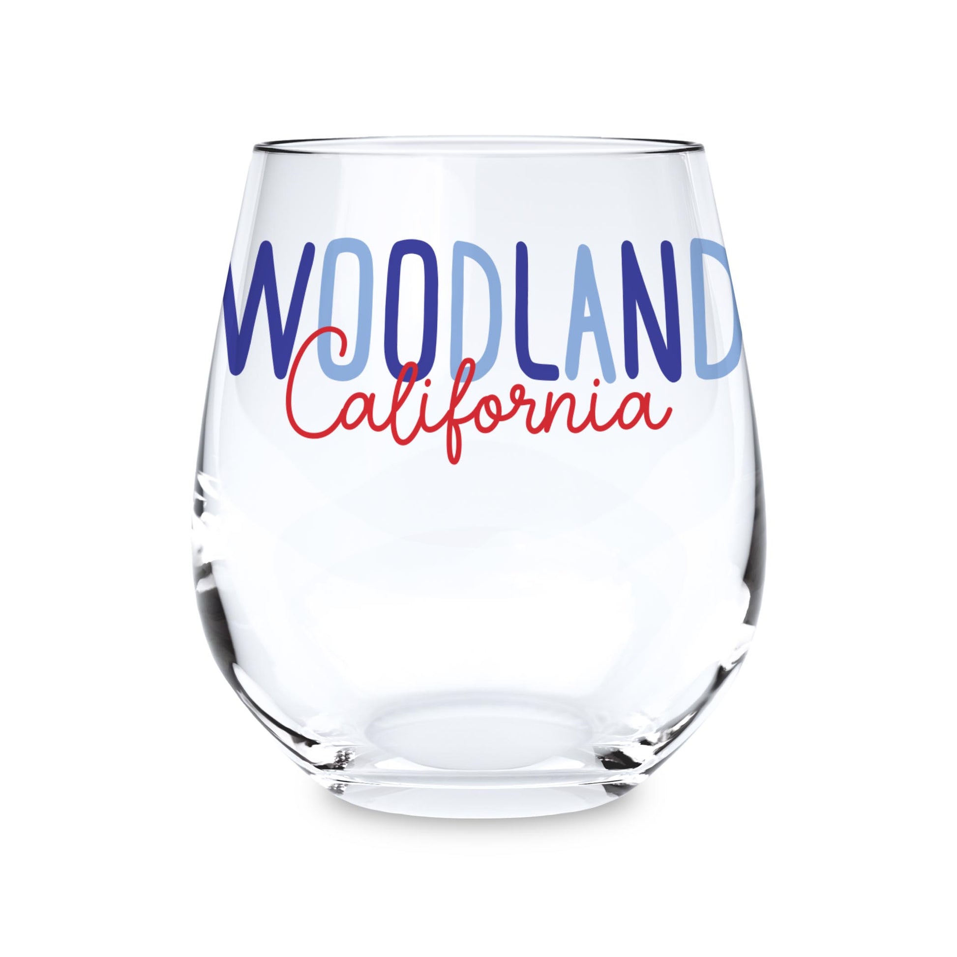 15oz Stemless Wine Glass-4th of July Woodland California -0