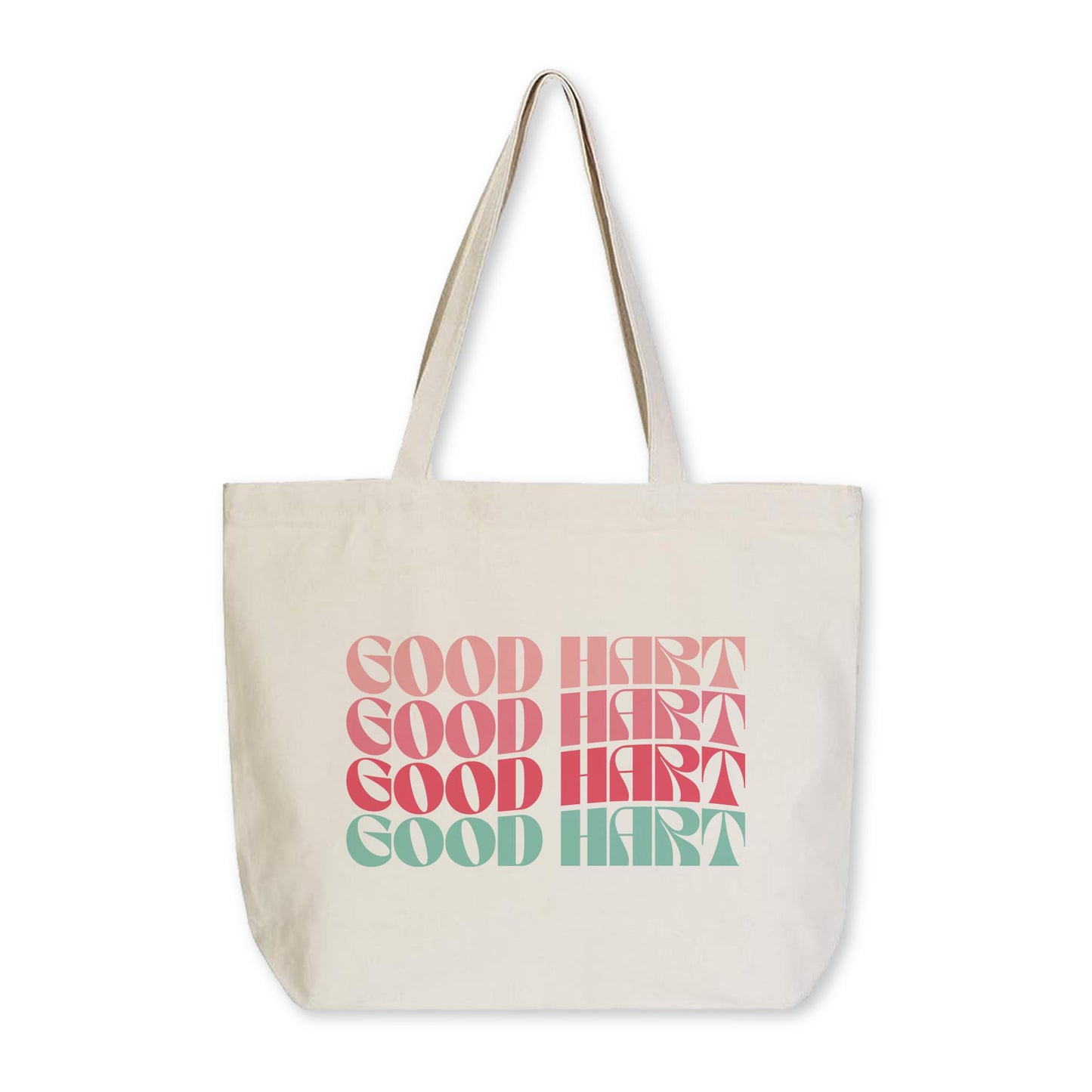 Tote Bag Natural Canvas-Retro Wave Good Hart Michigan -0