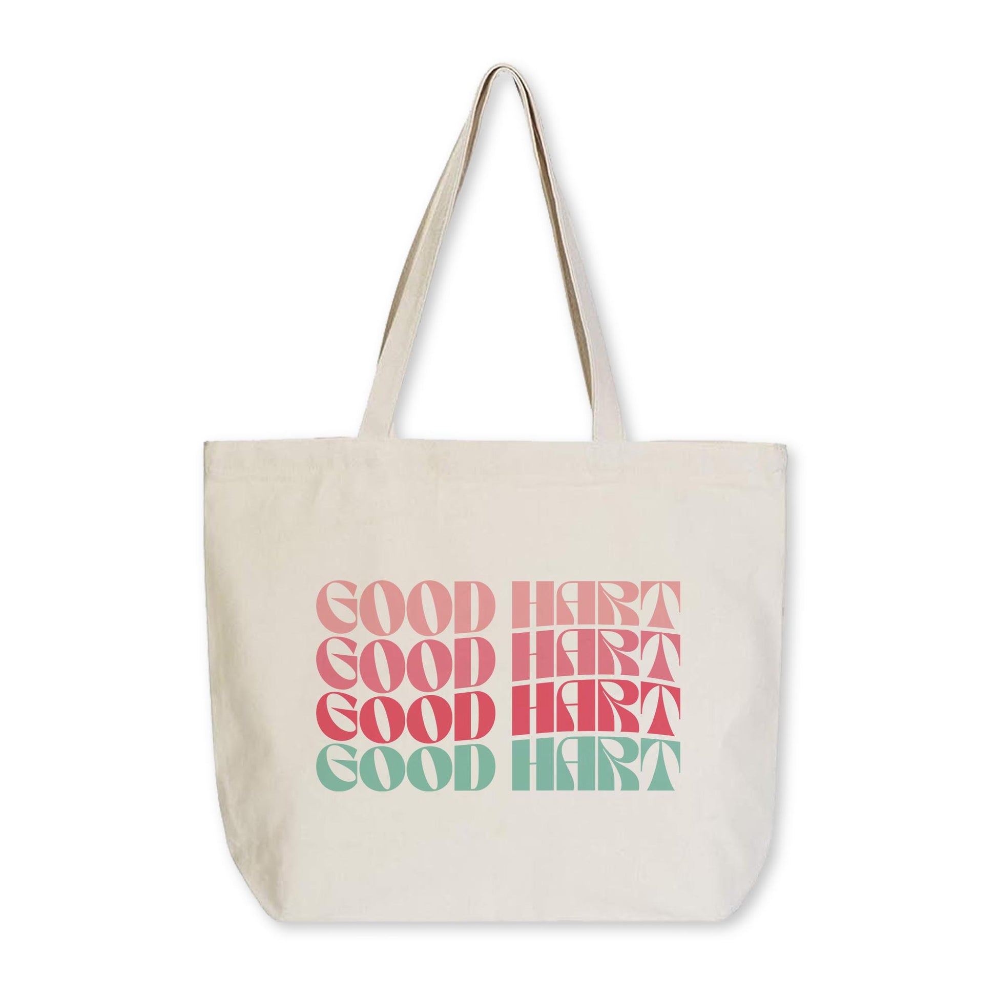 Tote Bag Natural Canvas-Retro Wave Good Hart Michigan -0