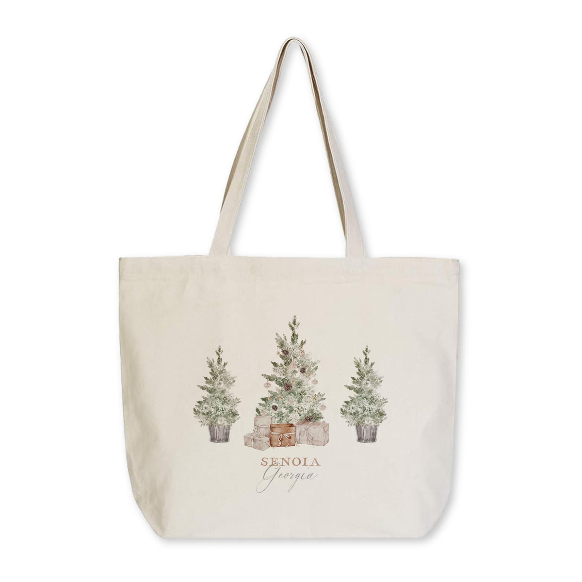 Tote Bag Natural Canvas-Crystal Cottage Senoia Georgia -0