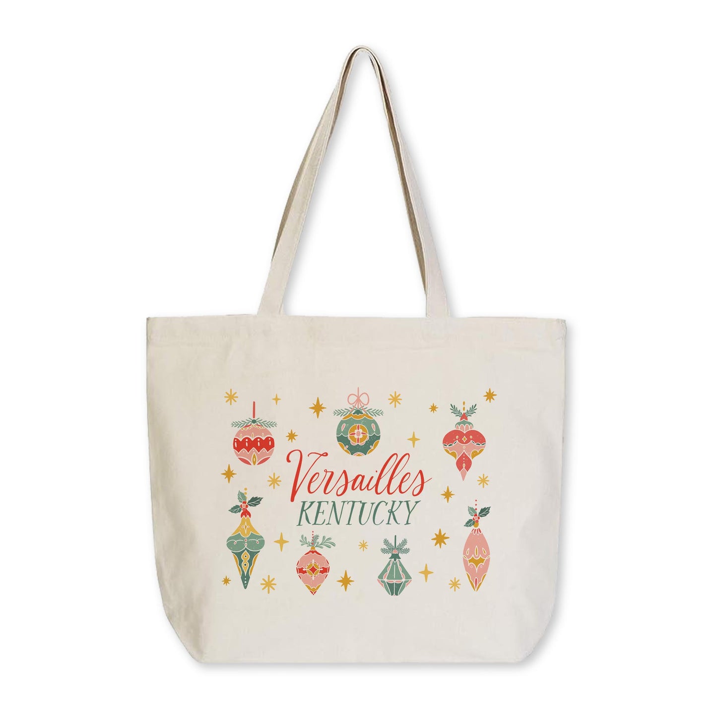 Tote Bag Natural Canvas-Ornament Gems Versailles Kentucky -0